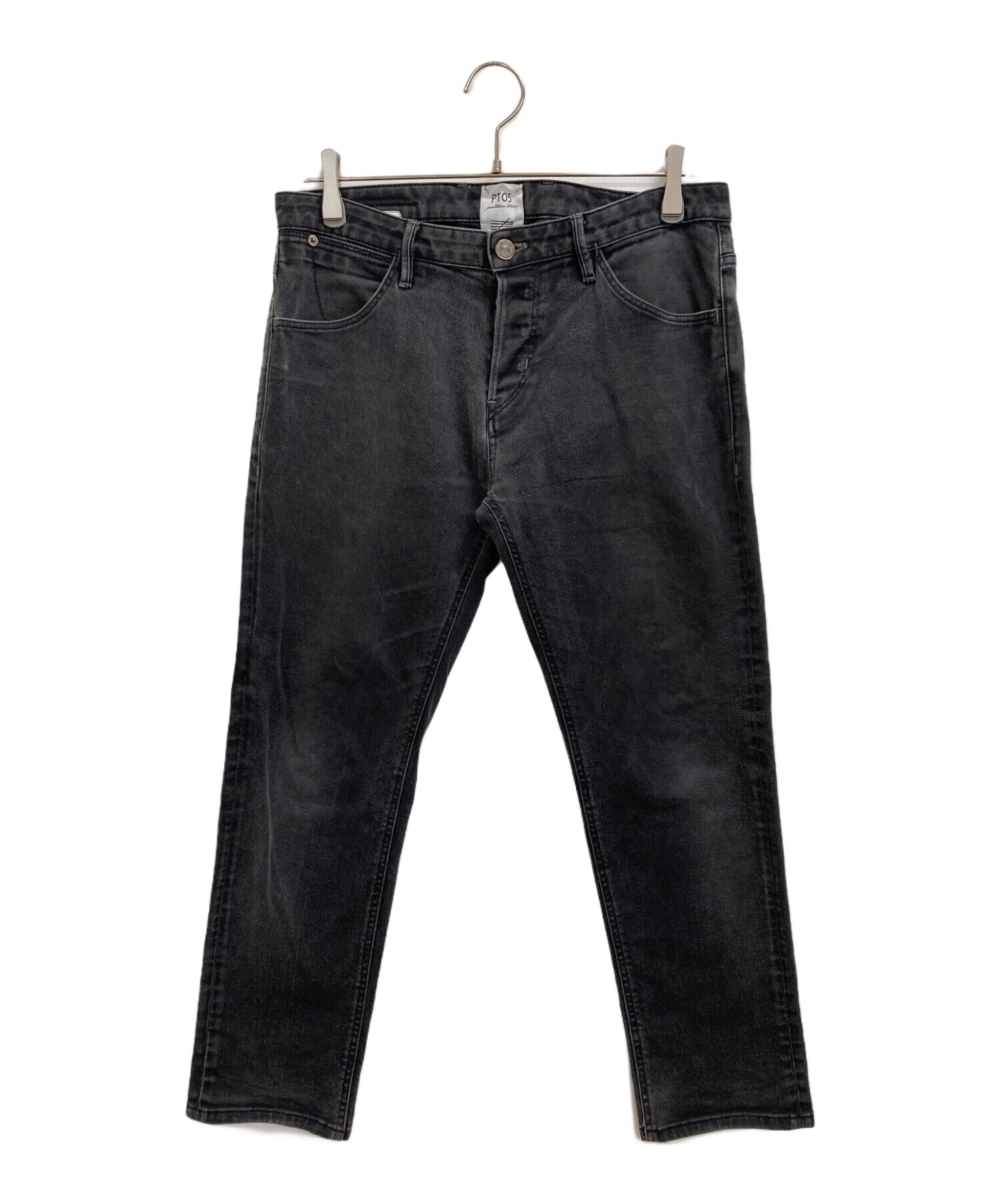PT05 ピーティーゼロチンクエ スラックス メンズ 【古着】【中古】 中古・古着通販】PT05 (ピーティーゼロチンクエ) デニムパンツ グレー