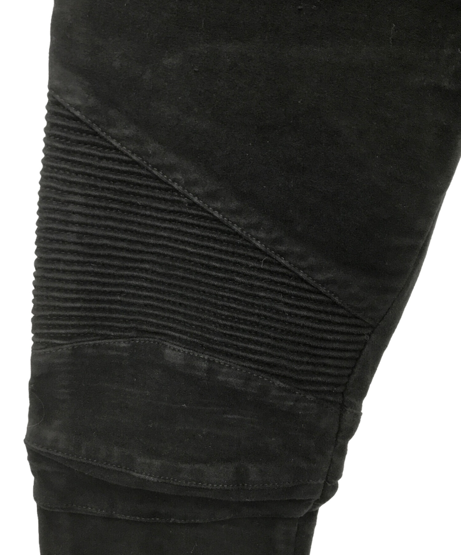 中古・古着通販】BALMAIN (バルマン) バイカーパンツ ブラック サイズ