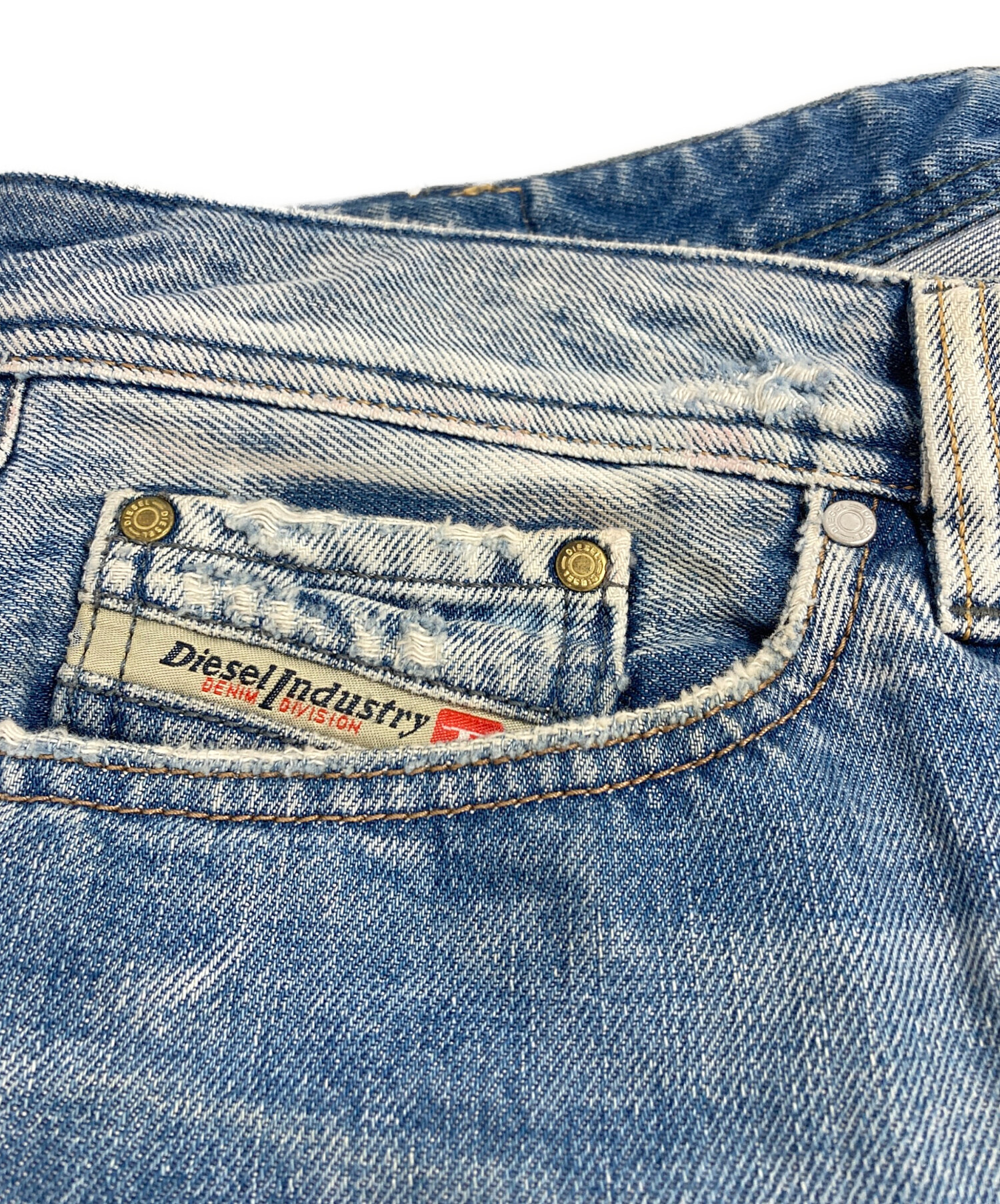中古・古着通販】DIESEL (ディーゼル) ポケット刺繍デニムパンツ 