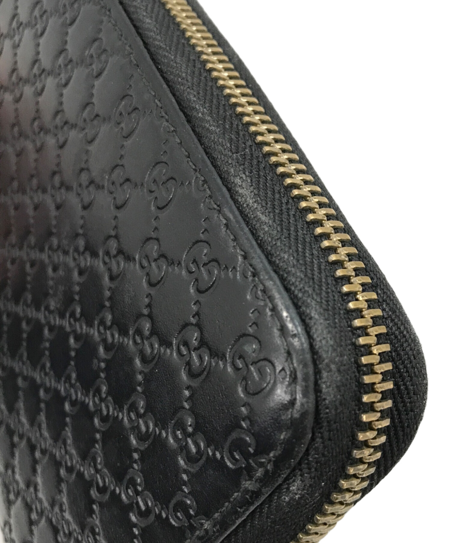 近年モデル 付属品◯ 希少美中古 グッチ ラウンドファスナー