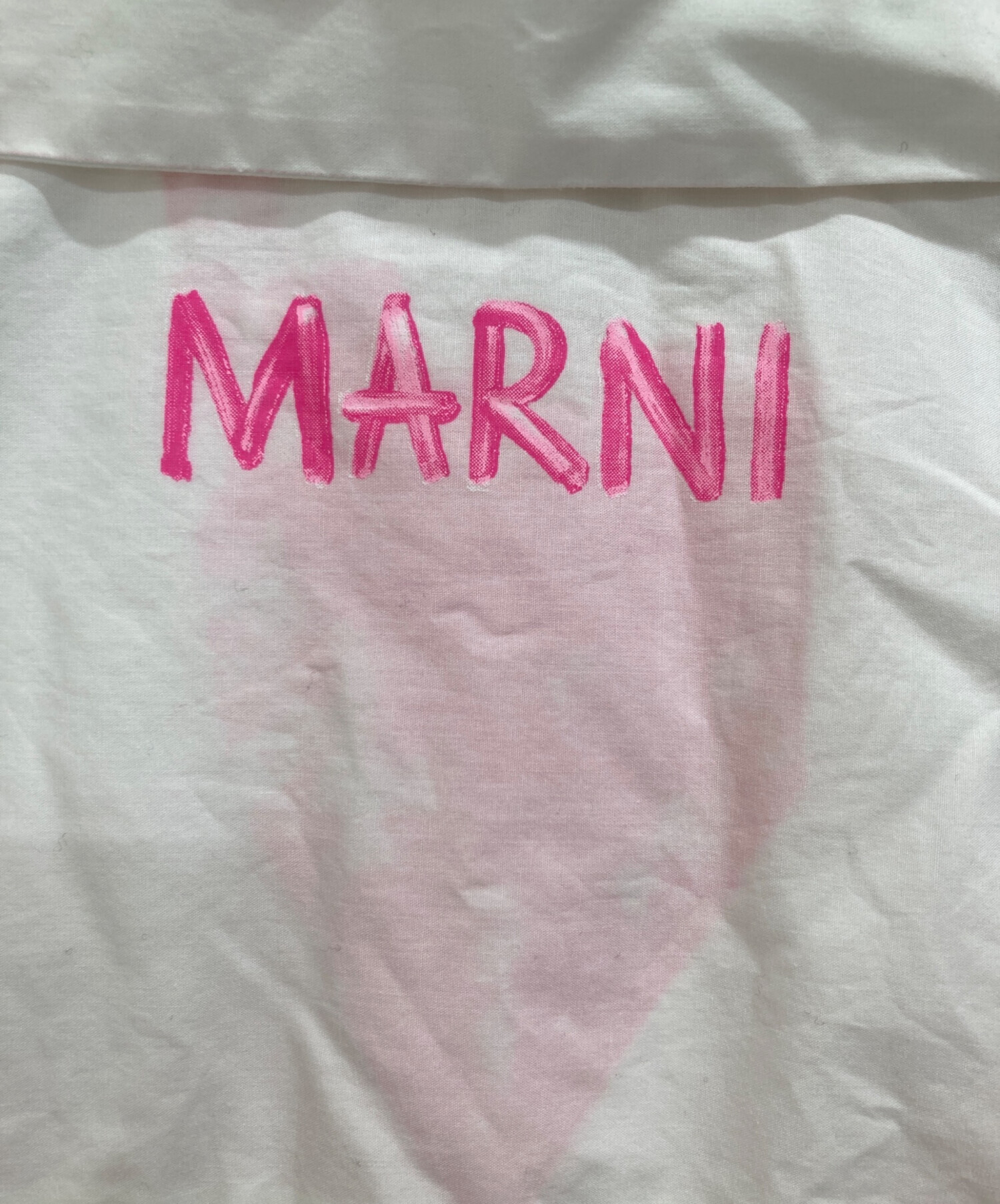 中古・古着通販】MARNI (マルニ) ペイントデザインシャツ ピンク 