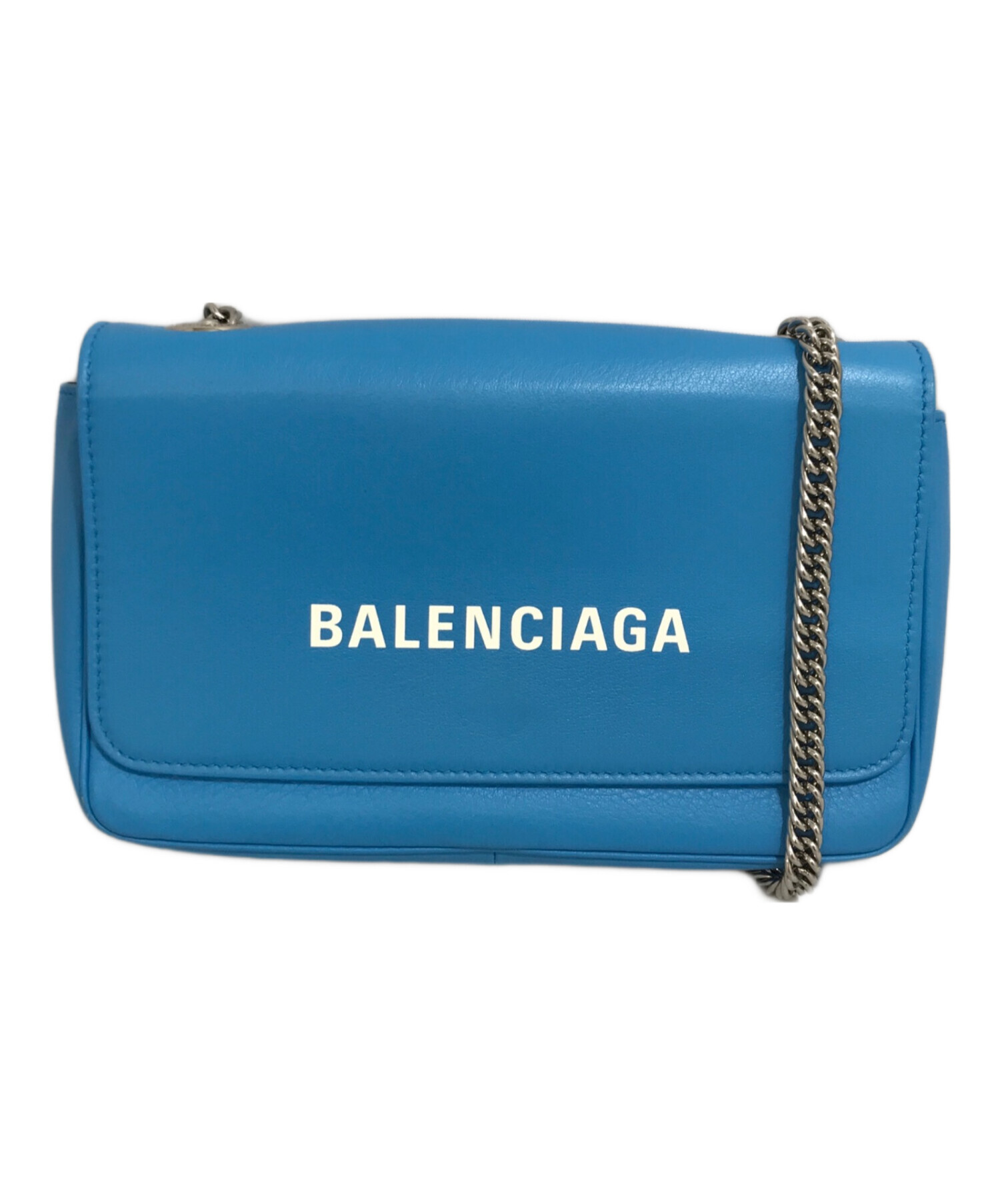 美品　BALENCIAGA ショルダーバッグ 青 中古・古着通販】BALENCIAGA (バレンシアガ) エブリデイチェーン