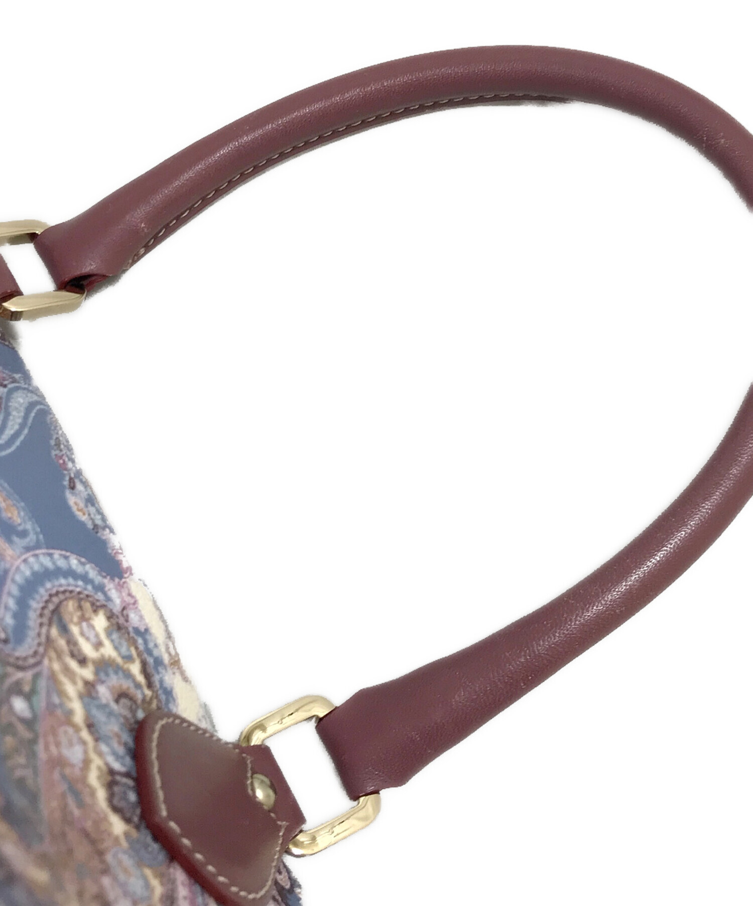 中古・古着通販】ETRO (エトロ) ペイズリー柄ハンドバッグ ピンク 