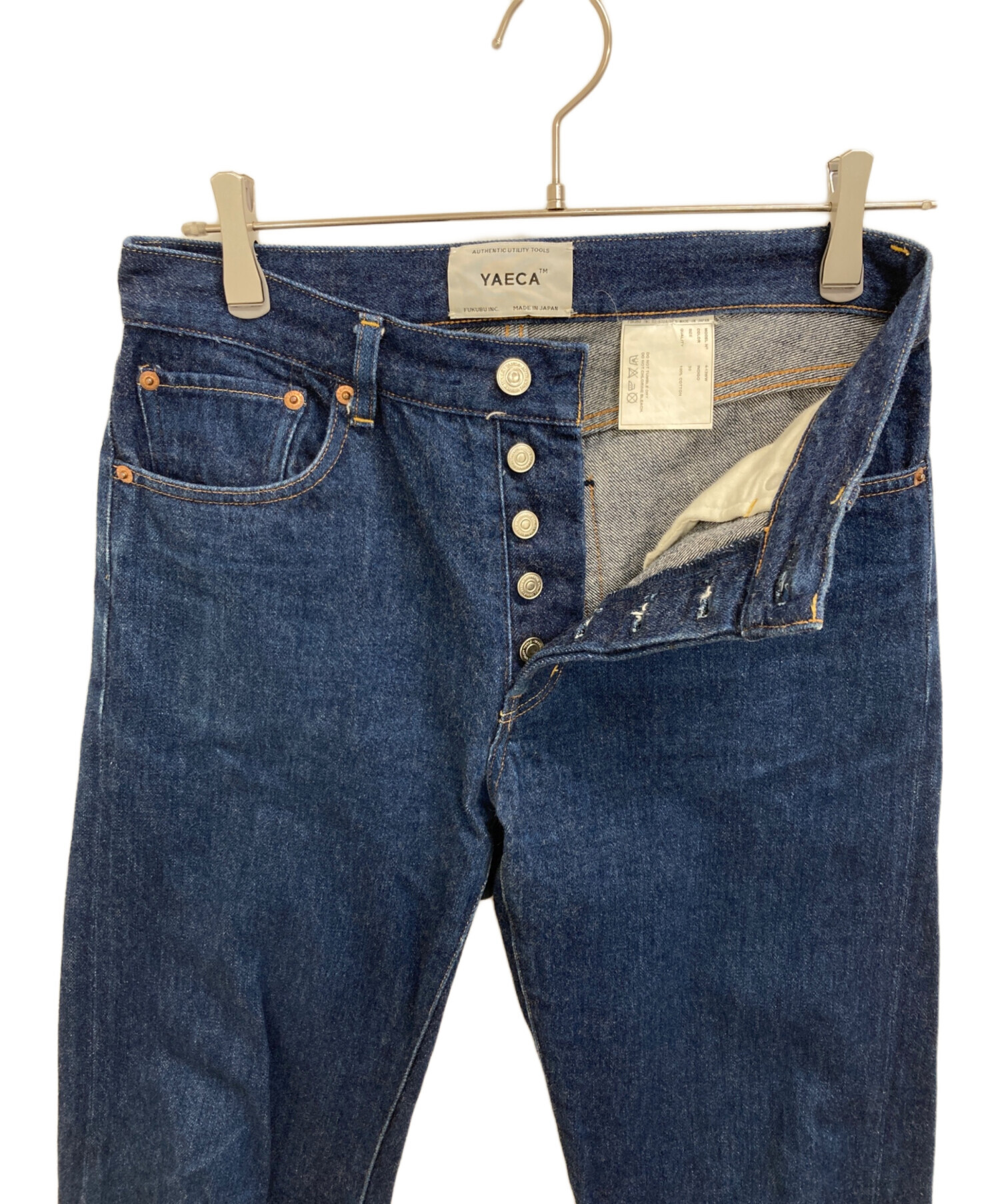 中古・古着通販】YAECA (ヤエカ) ストレートデニムパンツ インディゴ