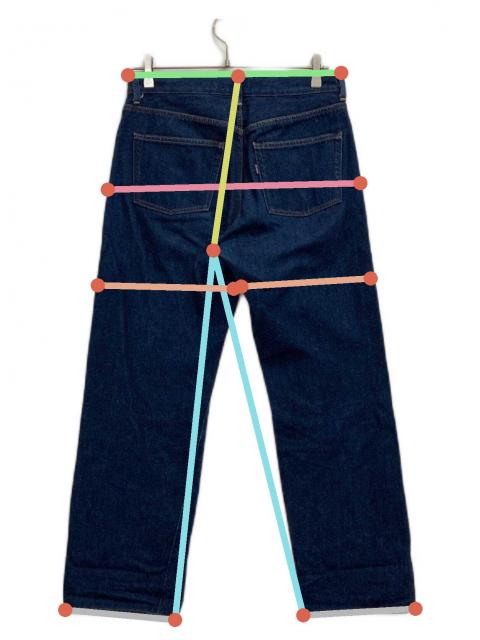 中古・古着通販】YAECA (ヤエカ) ストレートデニムパンツ インディゴ