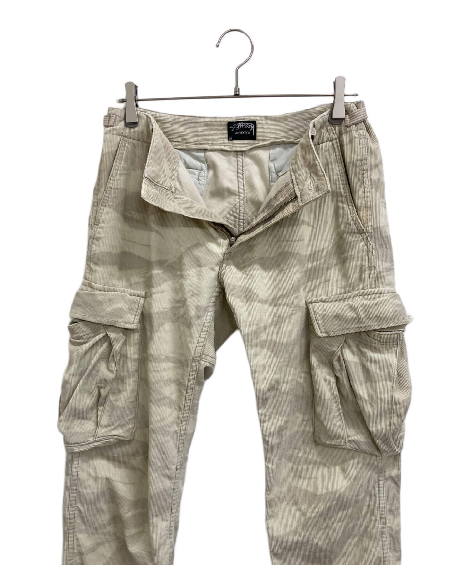 中古・古着通販】stussy (ステューシー) カモ柄コーデュロイワイド 
