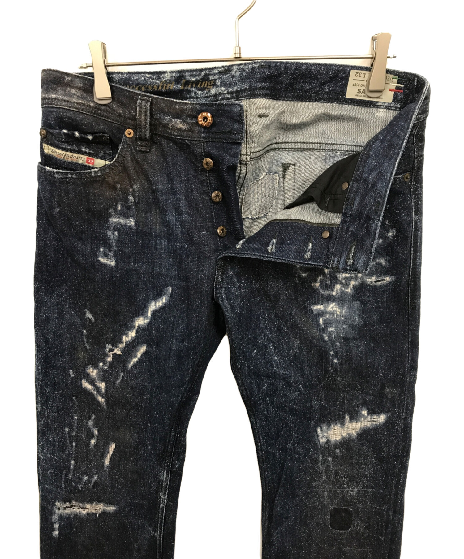 中古・古着通販】DIESEL (ディーゼル) デニムパンツ インディゴ サイズ