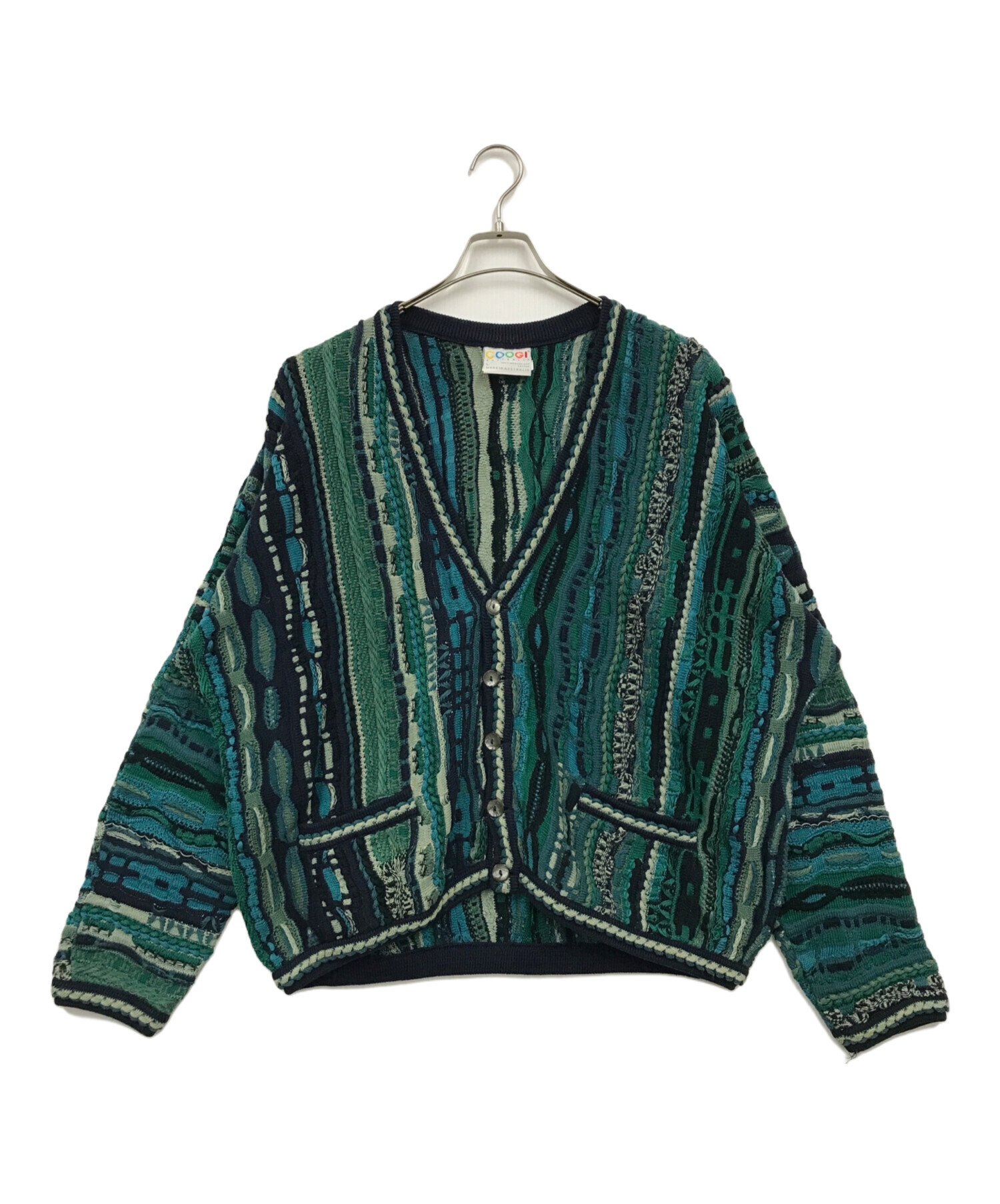 中古・古着通販】Coogi (クージー) 3Dコットンニットカーディガン 