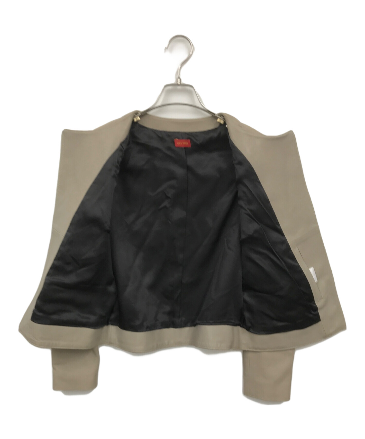 中古・古着通販】DES PRES (デ プレ) ラムレザージャケット ベージュ