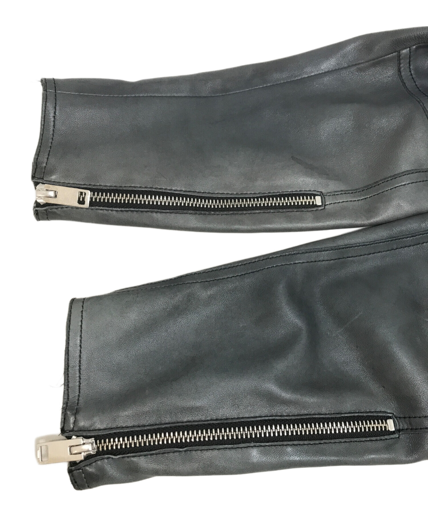 中古・古着通販】DIESEL (ディーゼル) ラムレザージャケット ブラック