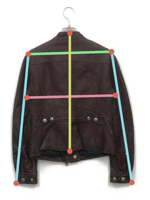 中古・古着通販】COACH (コーチ) シープレザーダブルライダース