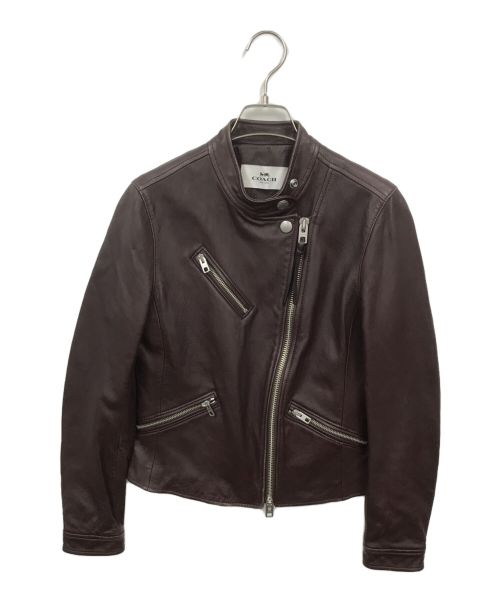 中古・古着通販】COACH (コーチ) シープレザーダブルライダース