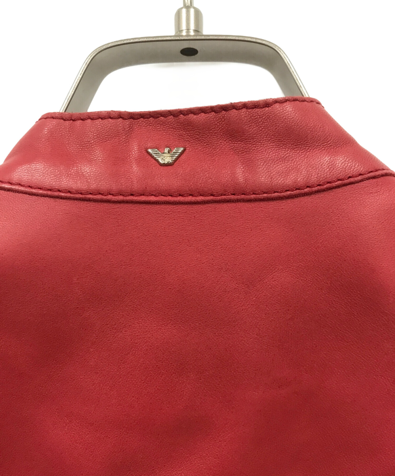 中古・古着通販】ARMANI JEANS (アルマーニジーンズ) レザージャケット 