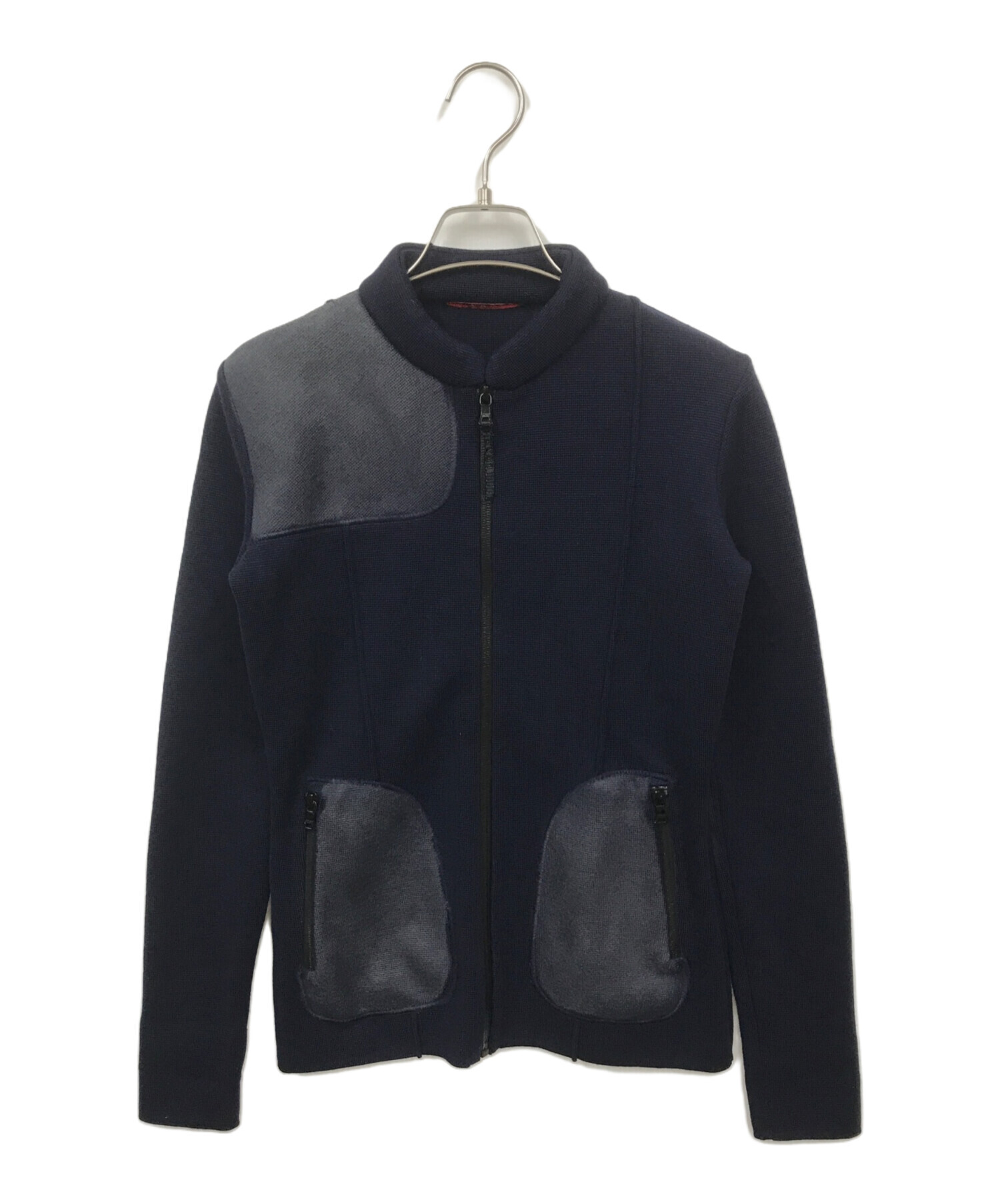 中古・古着通販】PRADA (プラダ) ジップアップジャケット ネイビー 