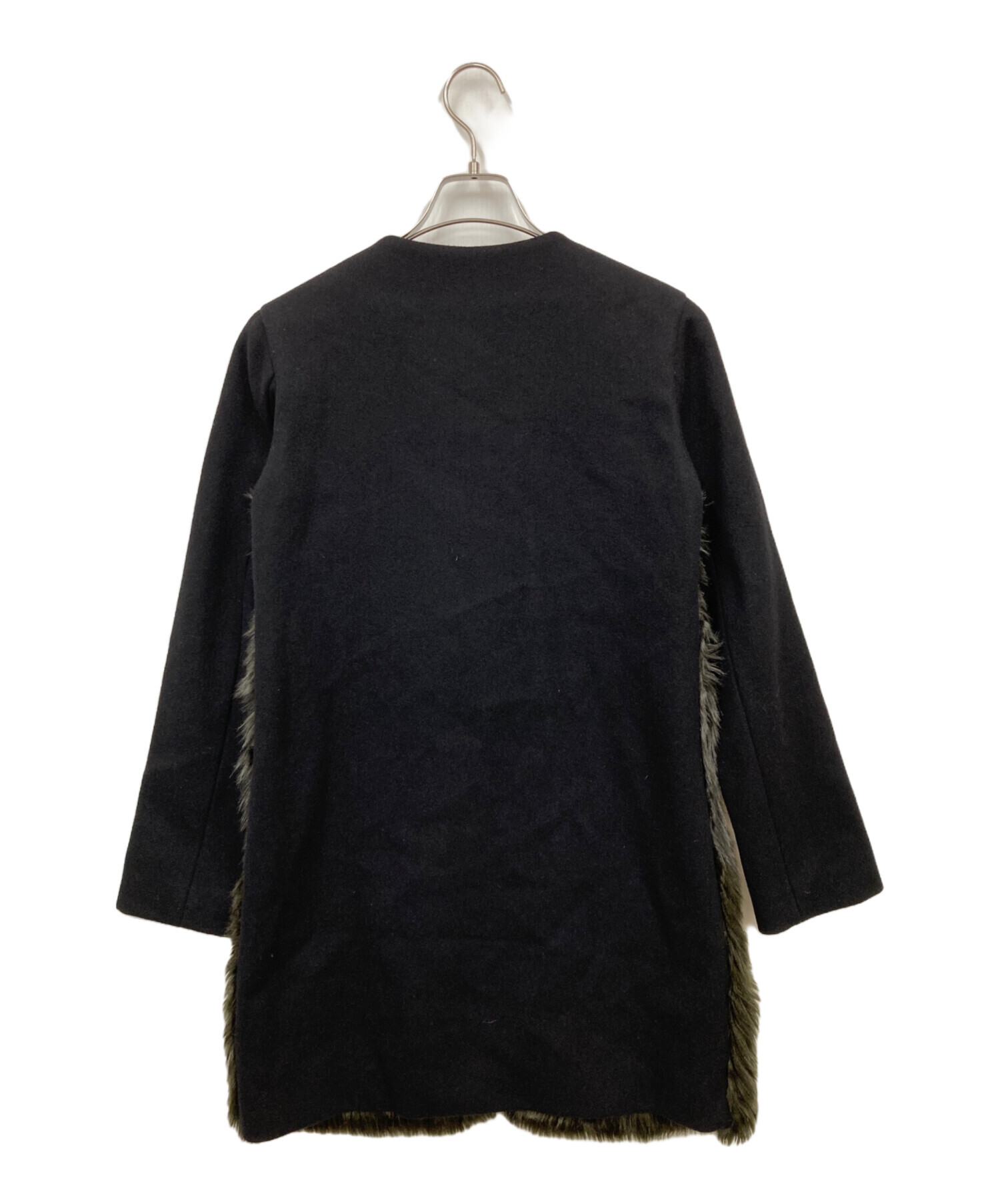 【momo】YOKO CHAN ブラック ファーコート S～M momo様専用】YOKO CHAN ブラック ファーコート S～M - メルカリ