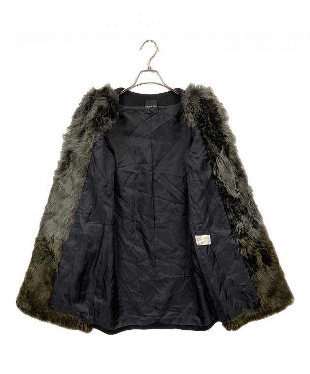 中古・古着通販】YOKO CHAN (ヨーコチャン) フェイクファーノーカラー