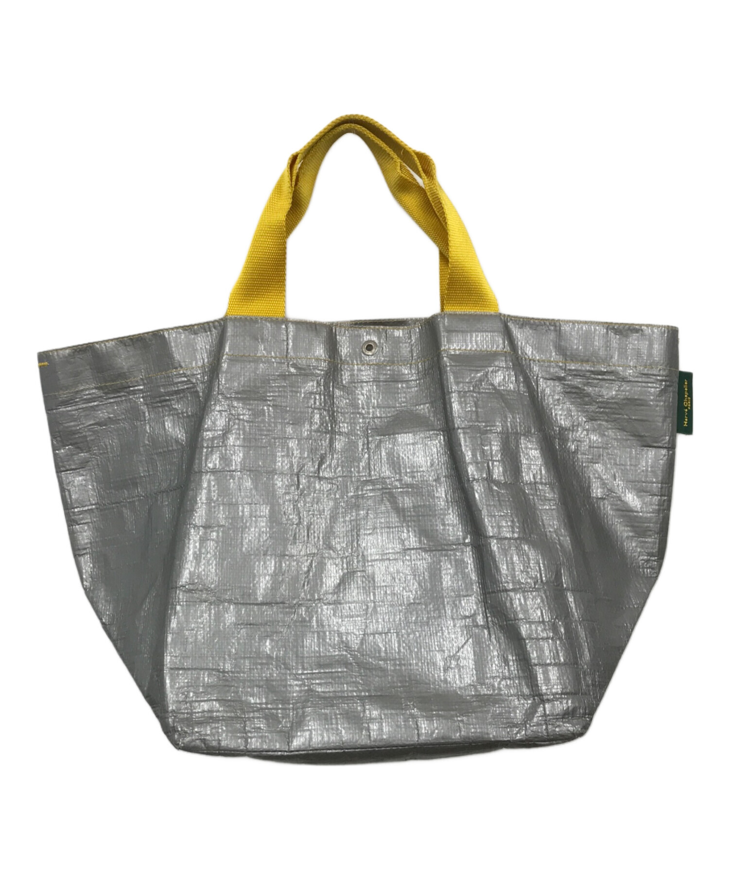 Herve Chapelier エルベシャプリエ トートバッグ グレー イエロー