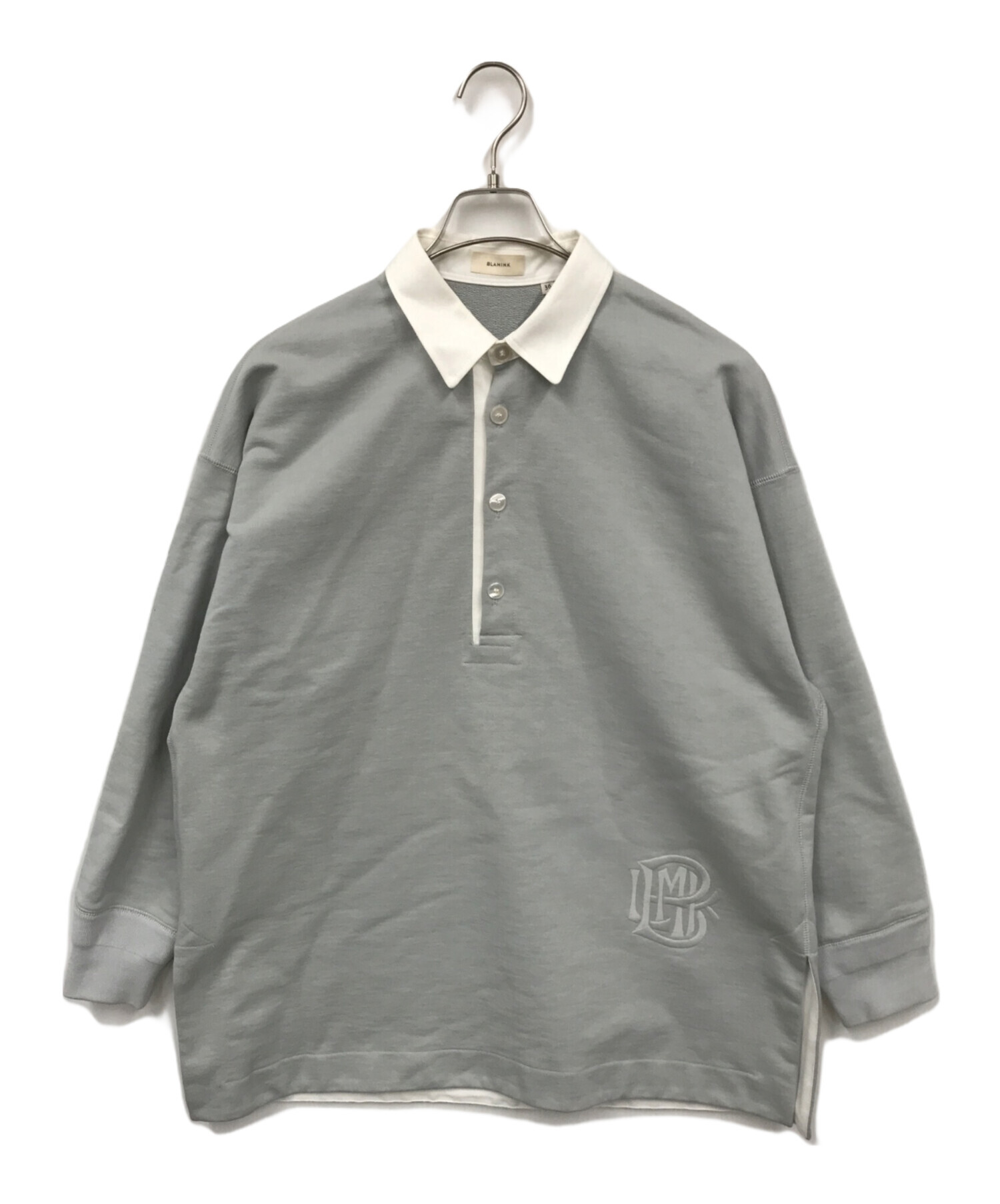 BLAMINK グレー ラガーシャツ 36サイズ 中古・古着通販】BLAMINK (ブラミンク) RESORT コットンラガーシャツ