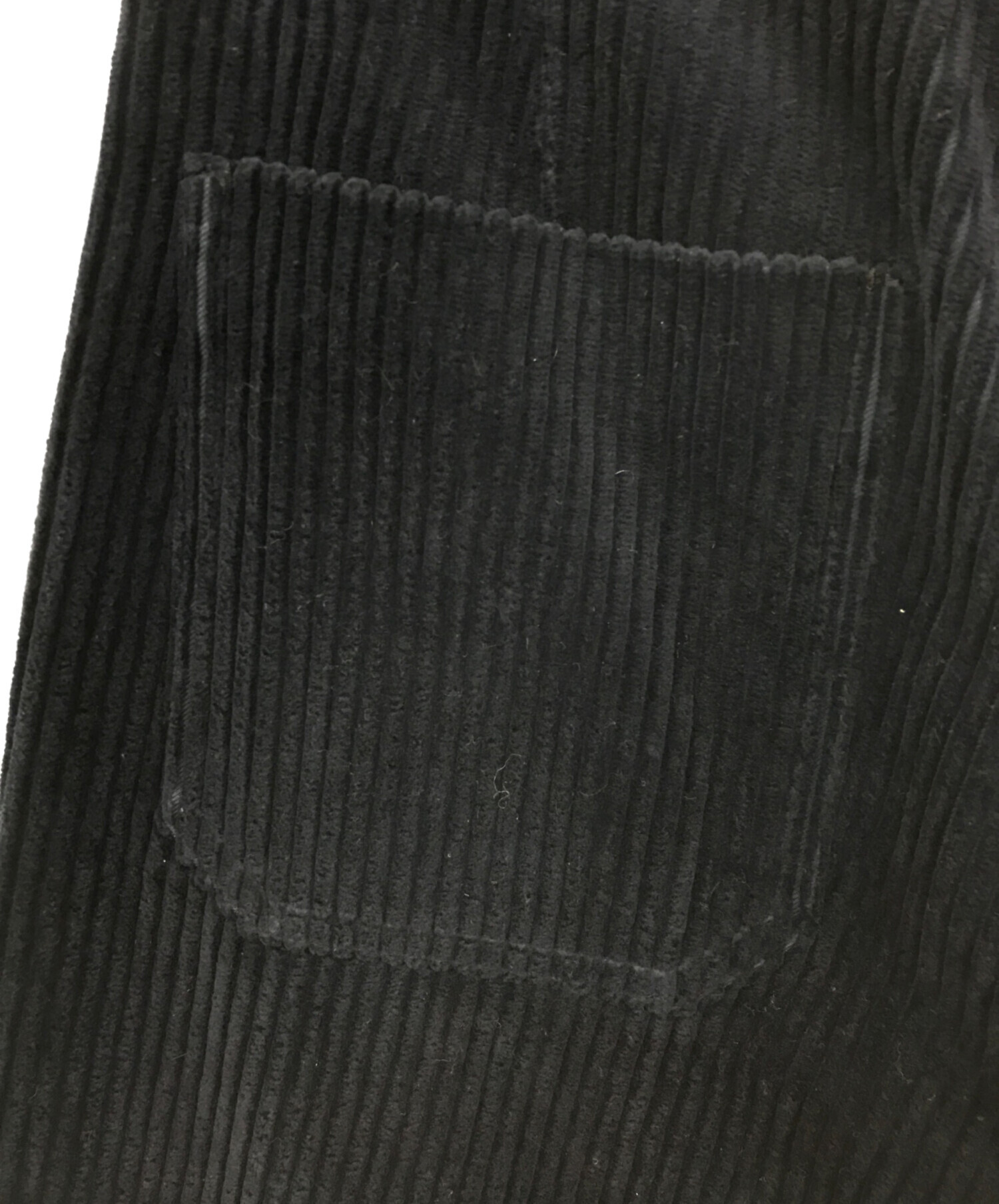 ブラミンク コットンコーデュロイパッチポケットパンツ ネイビー