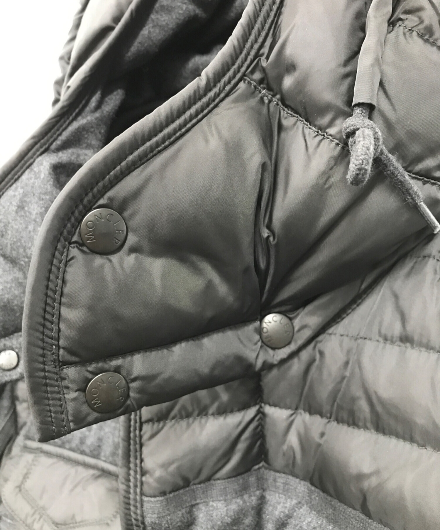中古・古着通販】MONCLER (モンクレール) ダウンジャケット グレー 
