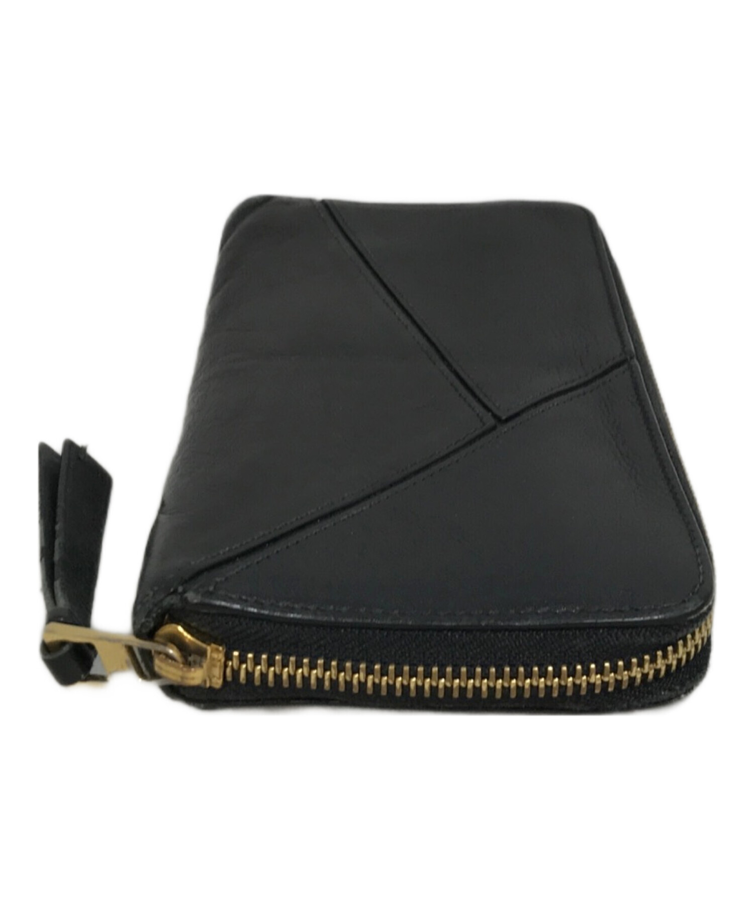 中古・古着通販】LOEWE (ロエベ) ラウンドファスナー財布 ブラック
