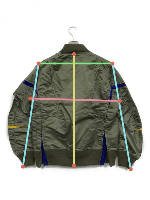 中古・古着通販】sacai (サカイ) Nylon Twill Blouson カーキ サイズ:2