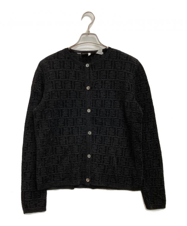 FENDI フェンディ ニット カーディガン ヴィンテージ Ｍ～Ｌ 中古・古着通販】FENDI (フェンディ) ニットカーディガン ブラック