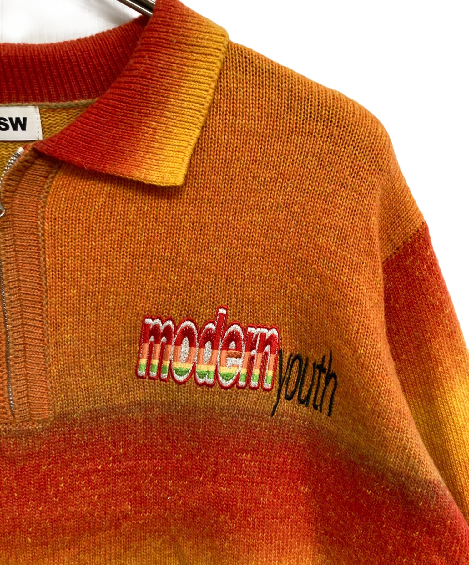 tttmsw ttt_msw ニットポロ kasuri 中古・古着通販】TTT MSW (ティー) Kasuri Knit polo レッド サイズ:L