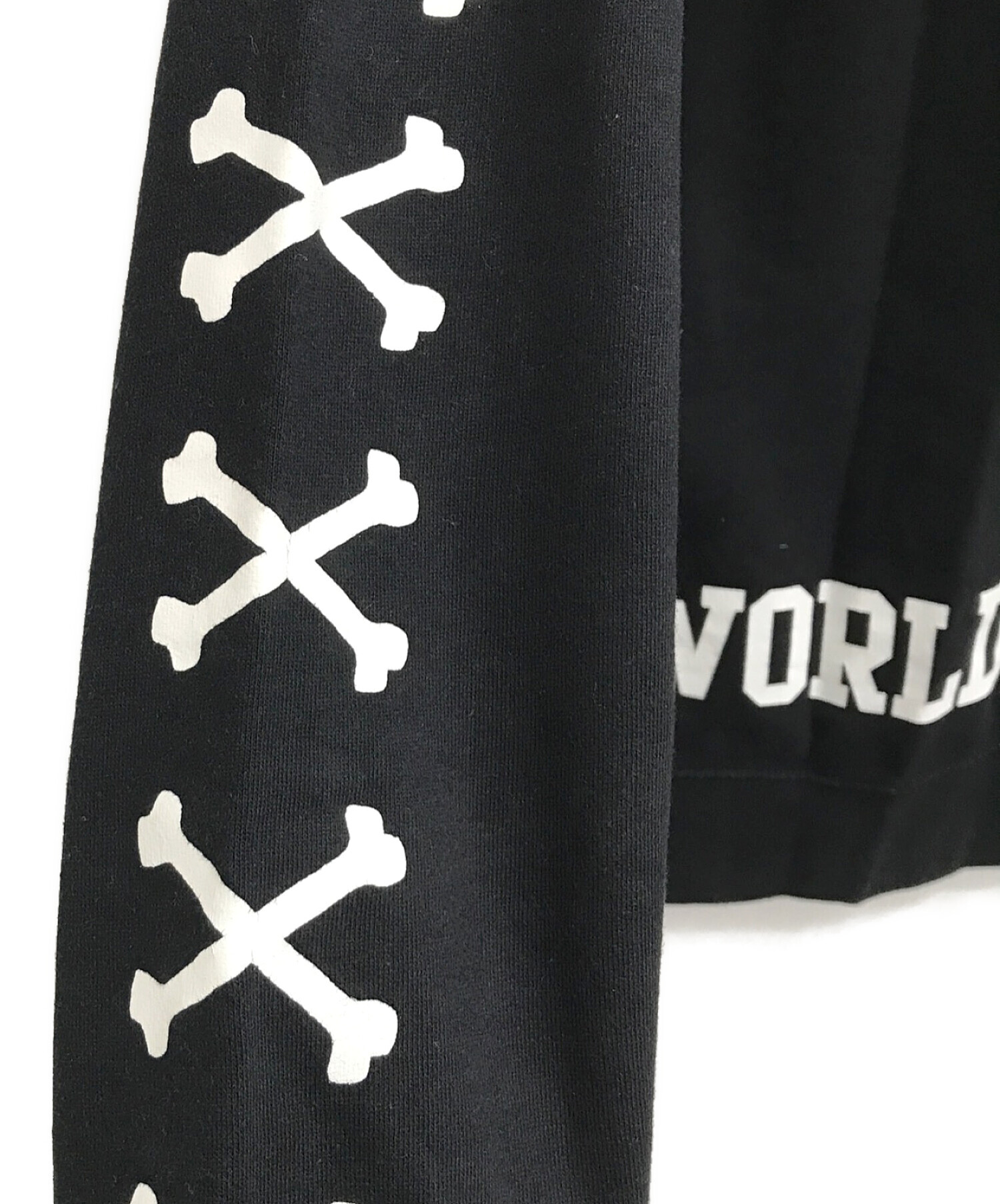 中古・古着通販】stussy (ステューシー) スカルロゴパーカー ブラック