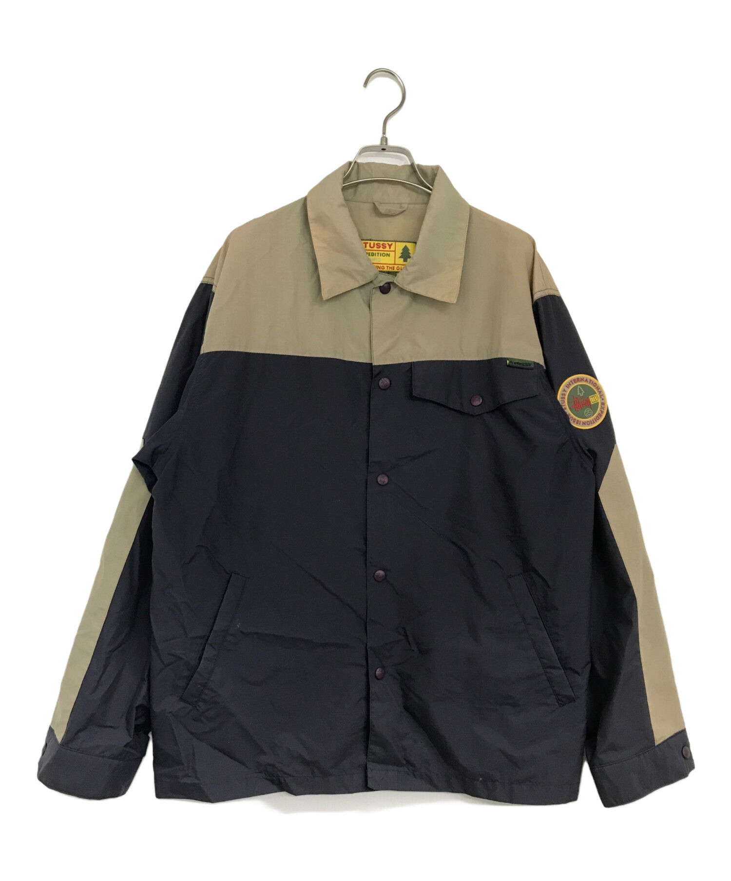 中古・古着通販】stussy (ステューシー) コーチジャケット ネイビー 
