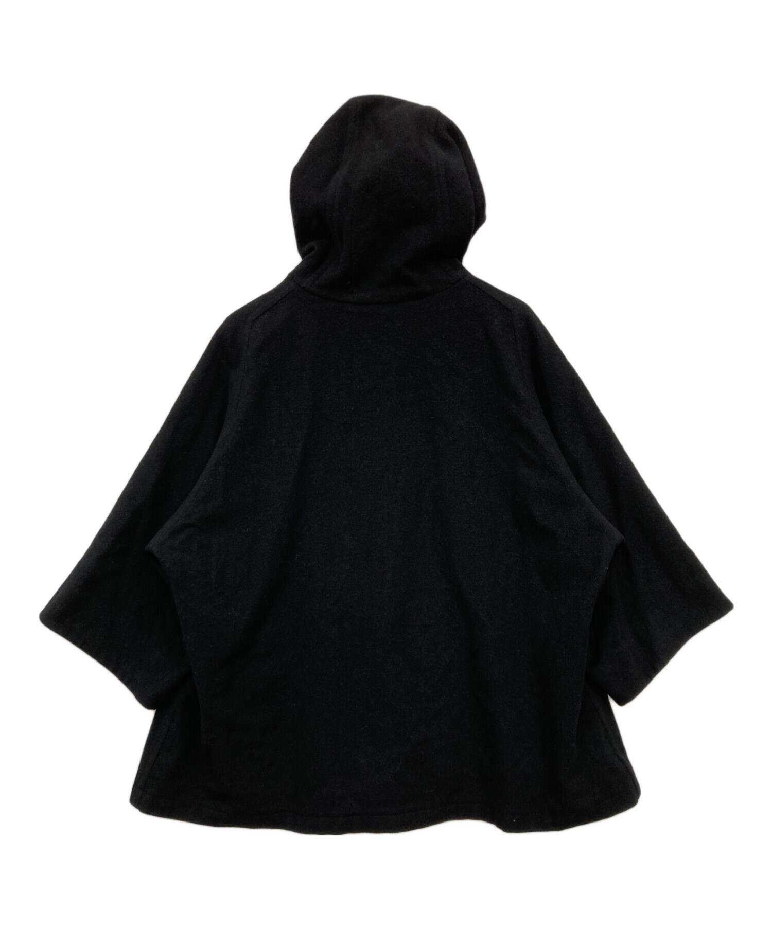 中古・古着通販】Y's (ワイズ) ポンチョコート ブラック サイズ:2