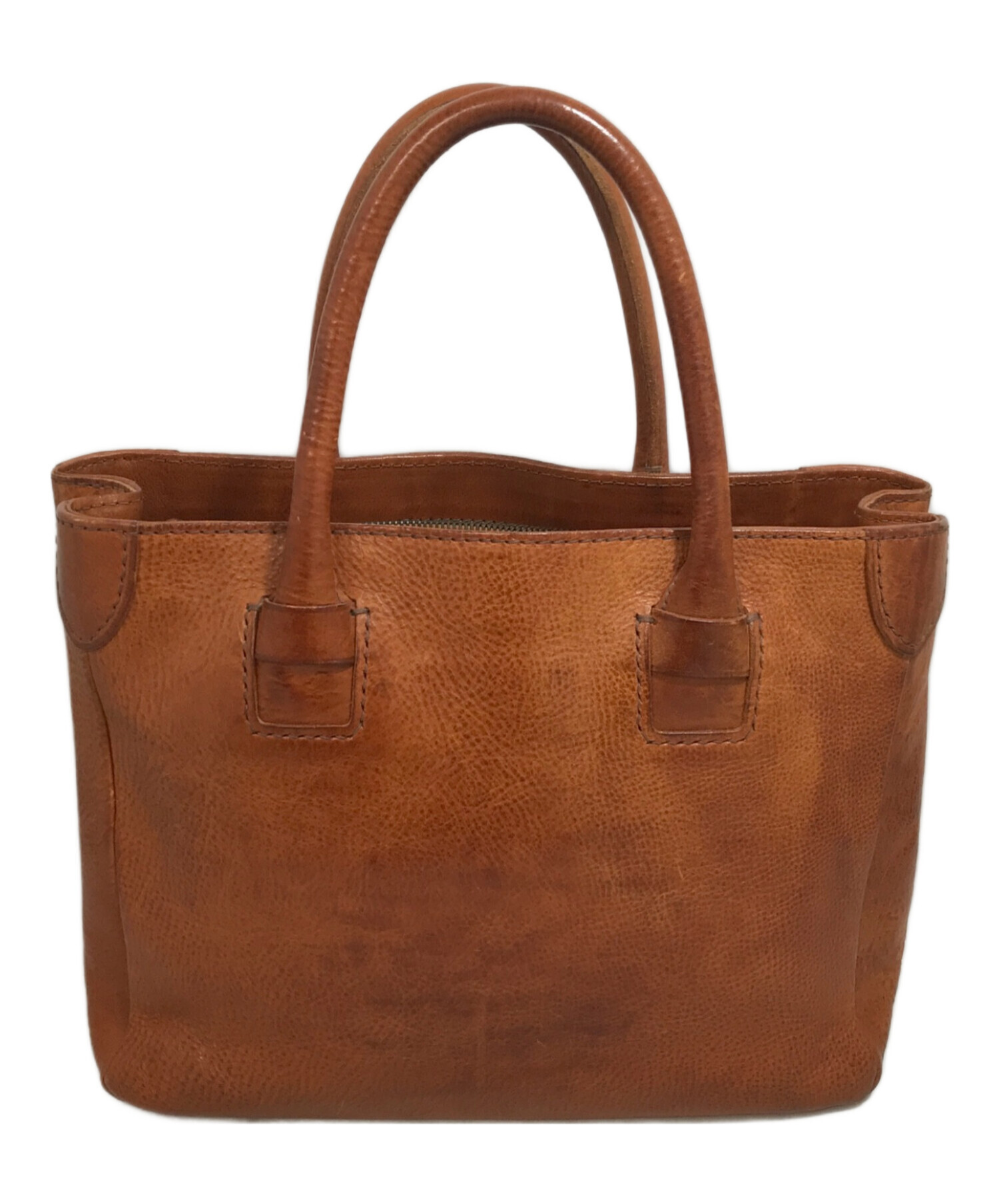 中古・古着通販】genten (ゲンテン) レザートートバッグ ブラウン