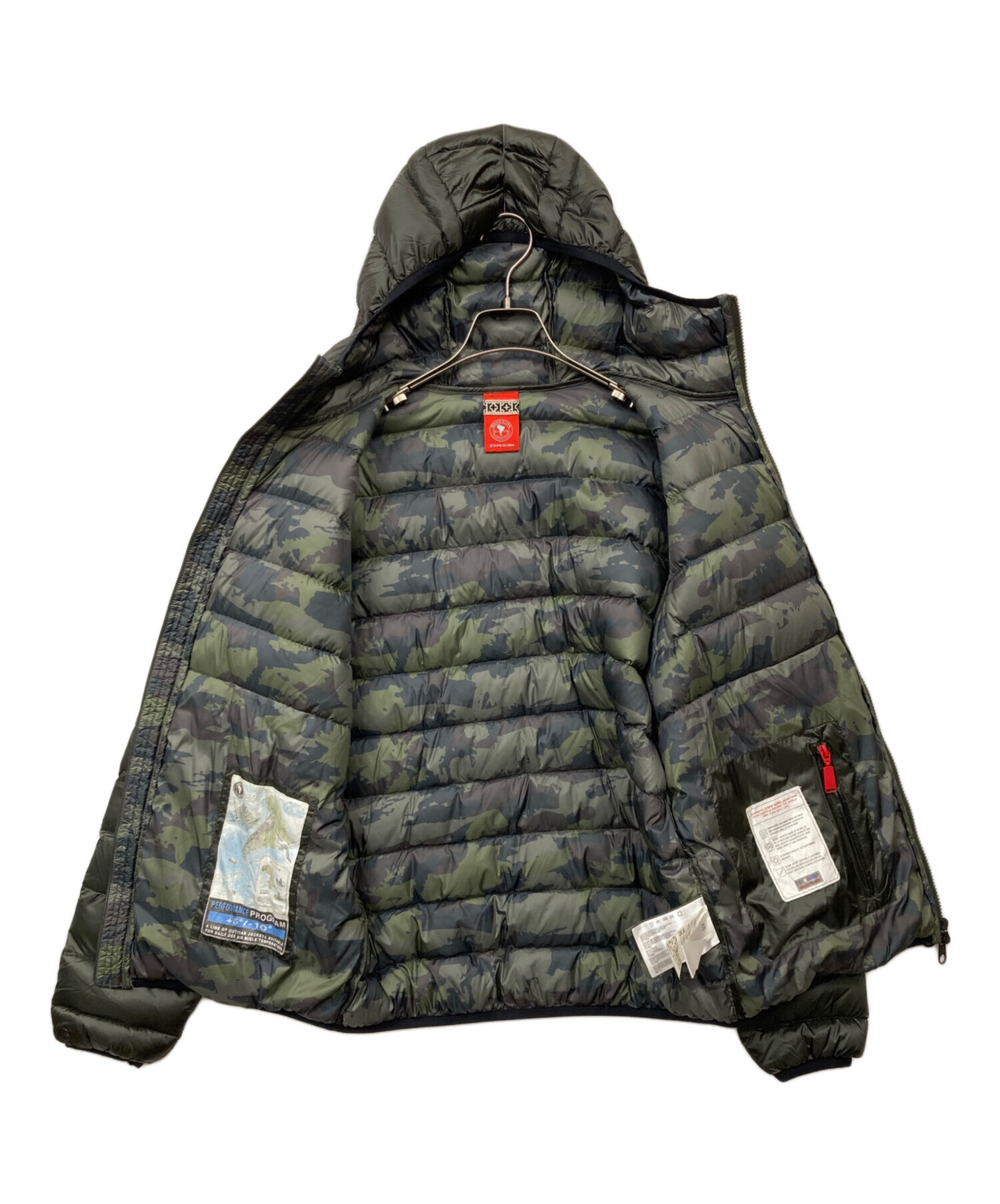 中古・古着通販】cape horn (ケープホーン) ダウンジャケット カーキ