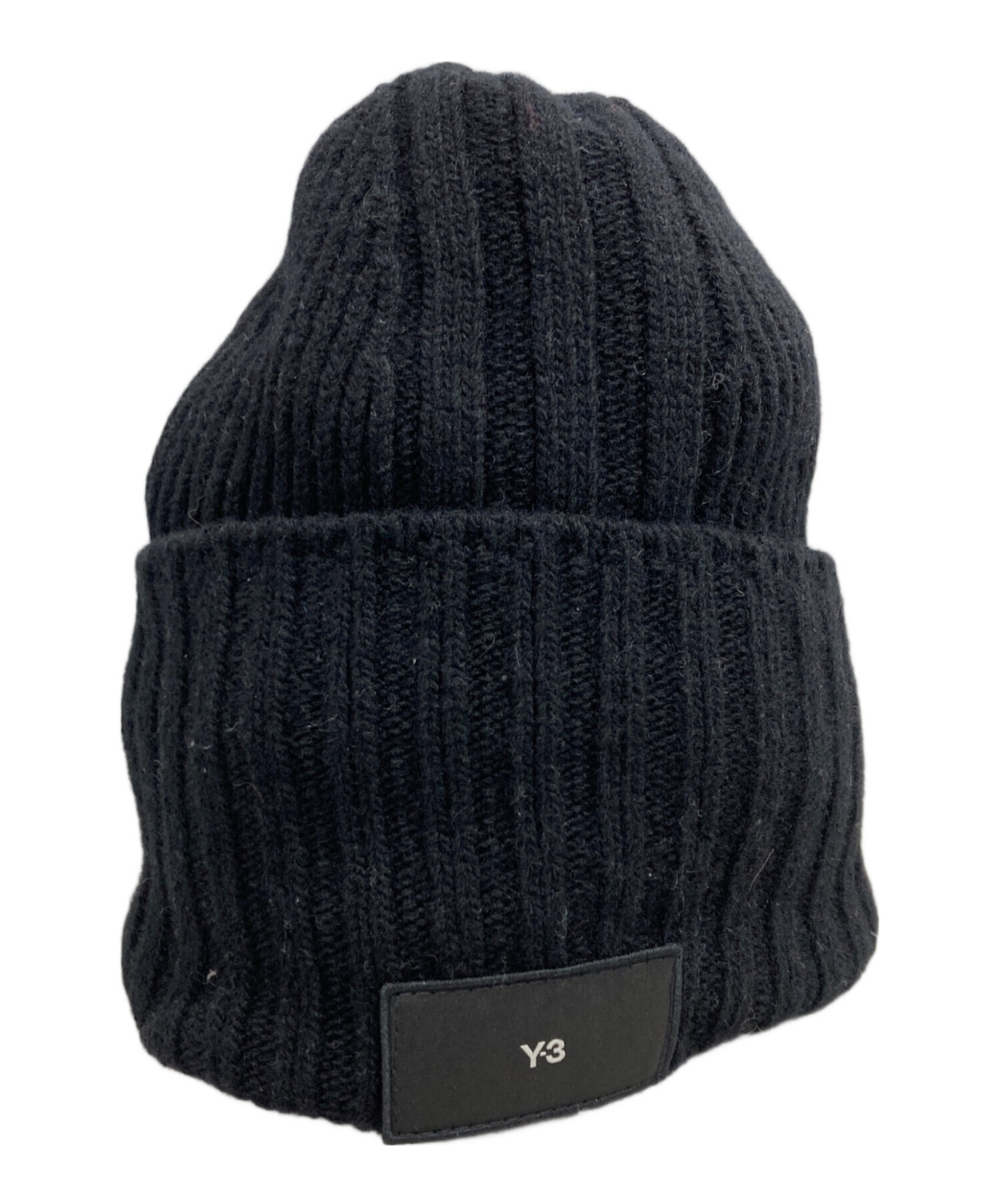 【美品・タグ付き】Y-3 ブラック ニット帽 中古・古着通販】Y-3 (ワイスリー) ニット帽 ブラック｜ブランド・古着