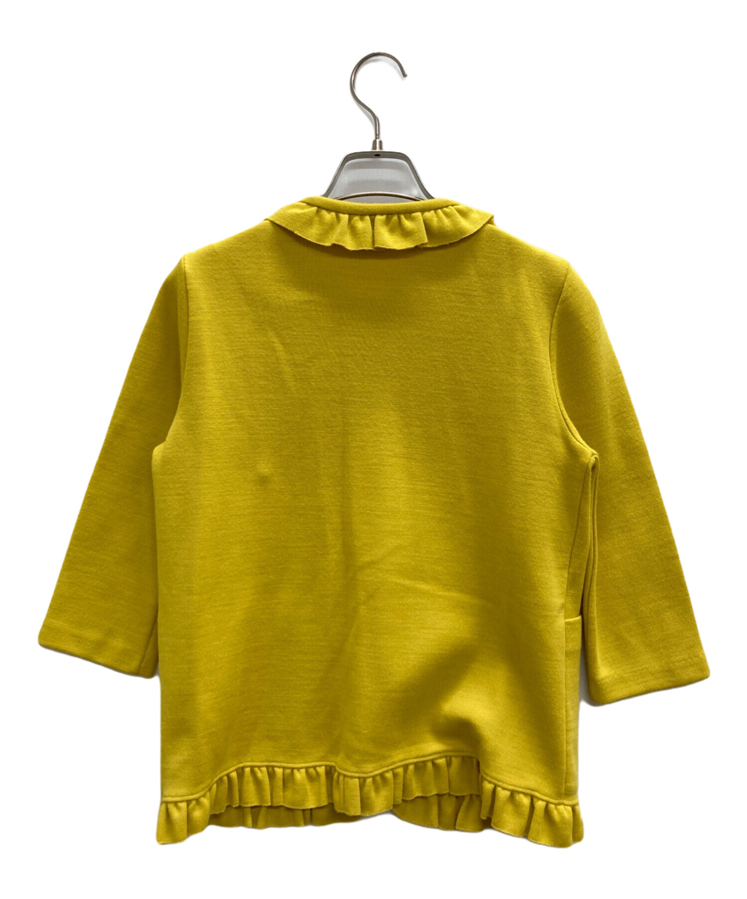 中古・古着通販】MARNI (マルニ) フリルブラウス イエロー サイズ:38 