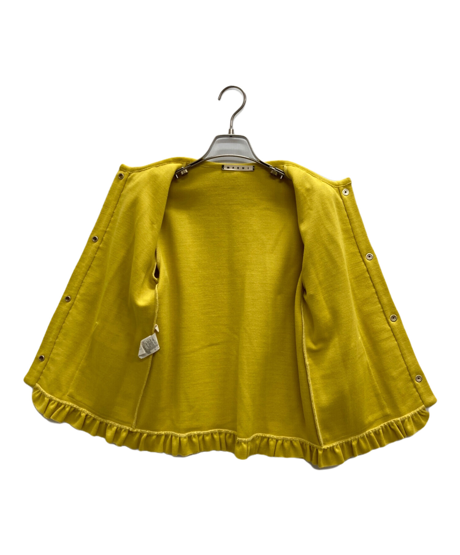 中古・古着通販】MARNI (マルニ) フリルブラウス イエロー サイズ:38 