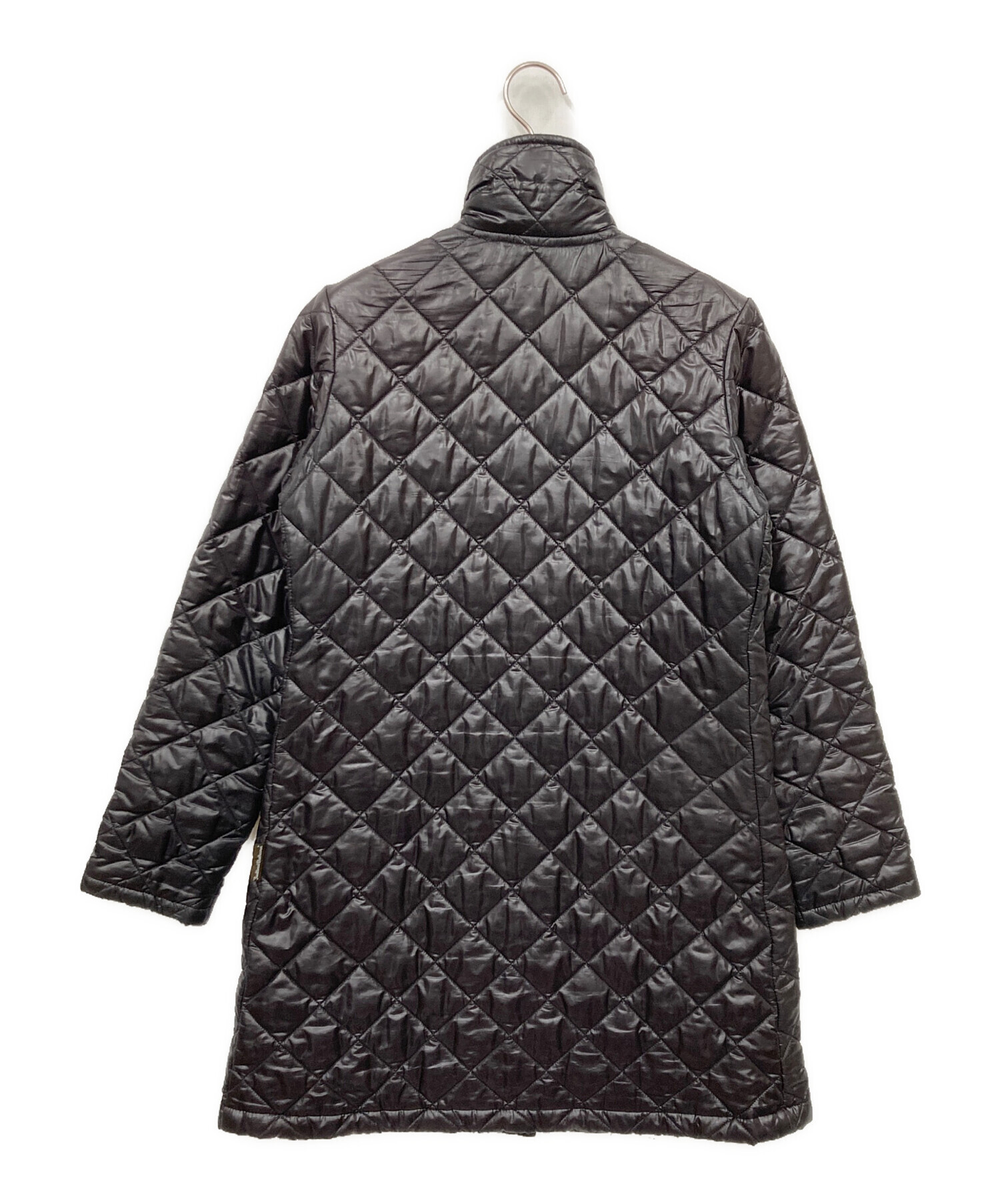 【中古】トラディショナルウェザーウェア 22AW EARBY フード コート キルティング 中綿 ロング 32 ブラック 中古・古着通販】Traditional Weatherwear (トラディショナルウェザー