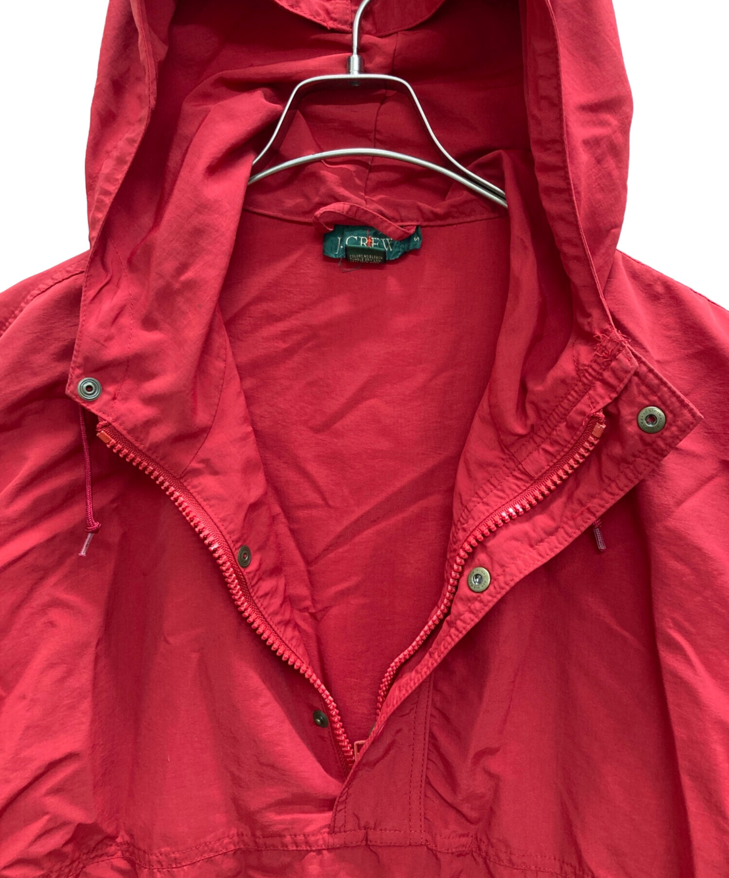 中古・古着通販】J.CREW (ジェイクルー) アノラックパーカー レッド 