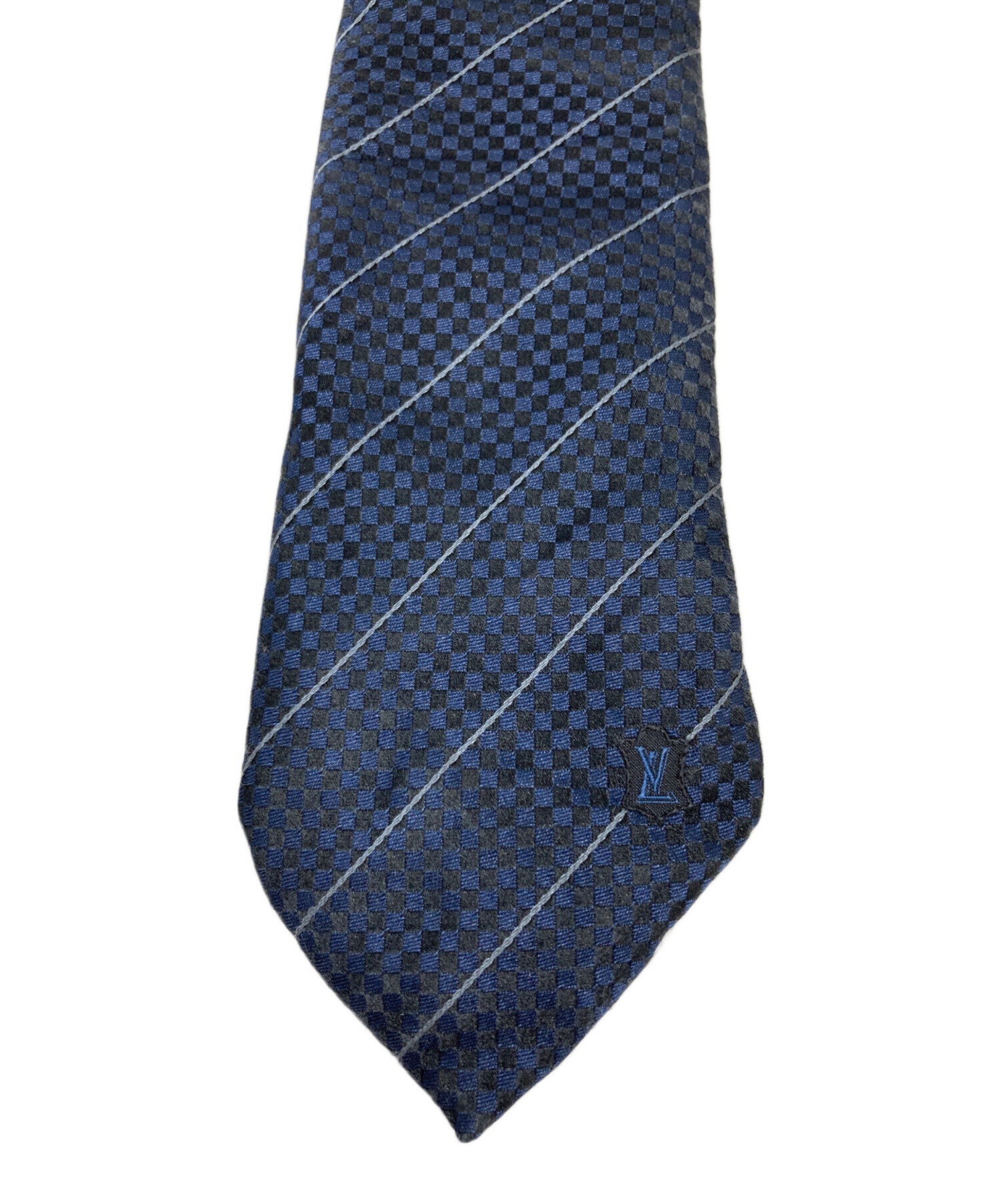 中古・古着通販】LOUIS VUITTON (ルイ ヴィトン) ネクタイ ブルー
