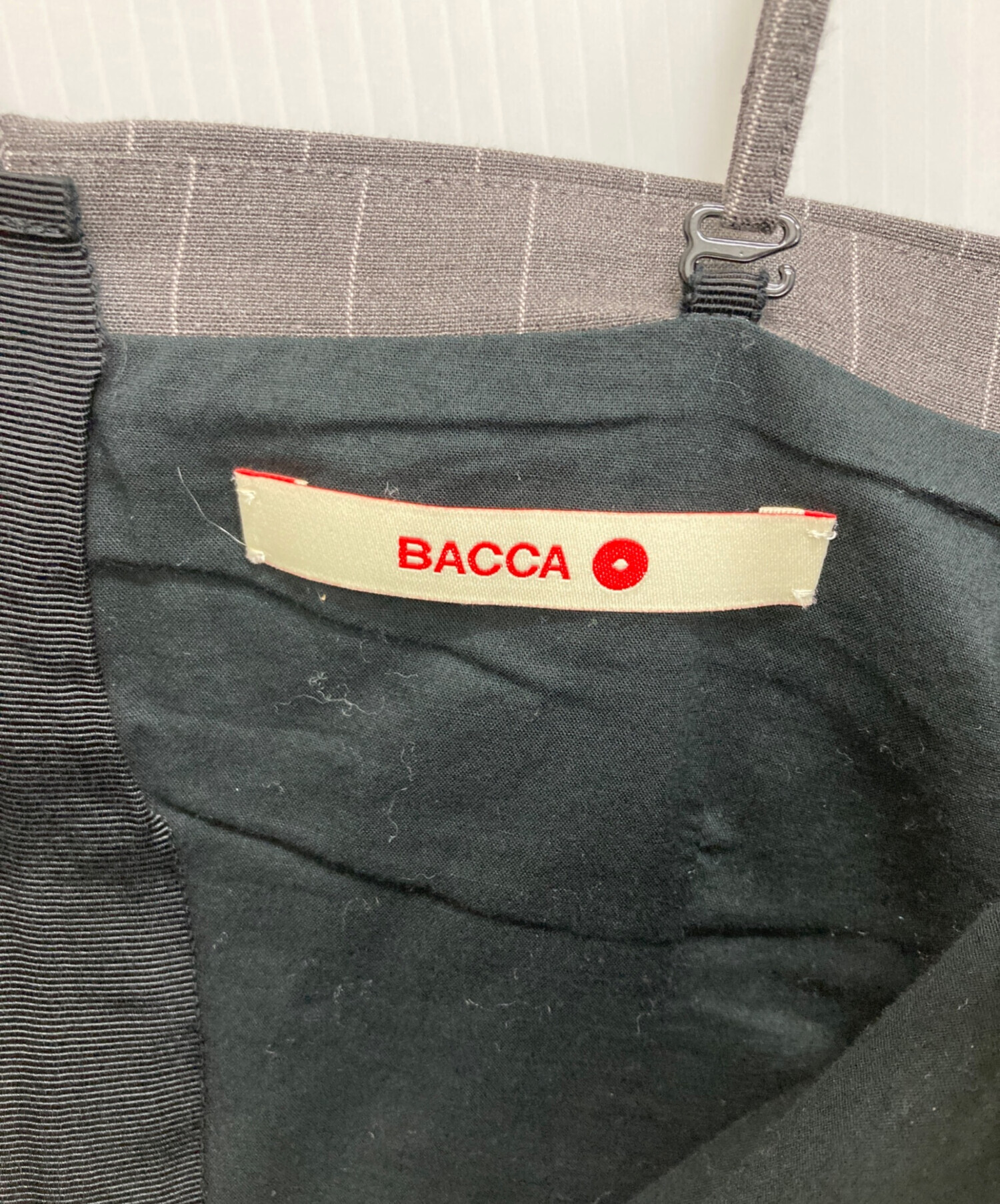 ［新品未使用］BACCA リネンコットンストライプ キャミソールビスチェ　36 中古・古着通販】BACCA (バッカ) リネンコットンストライプ