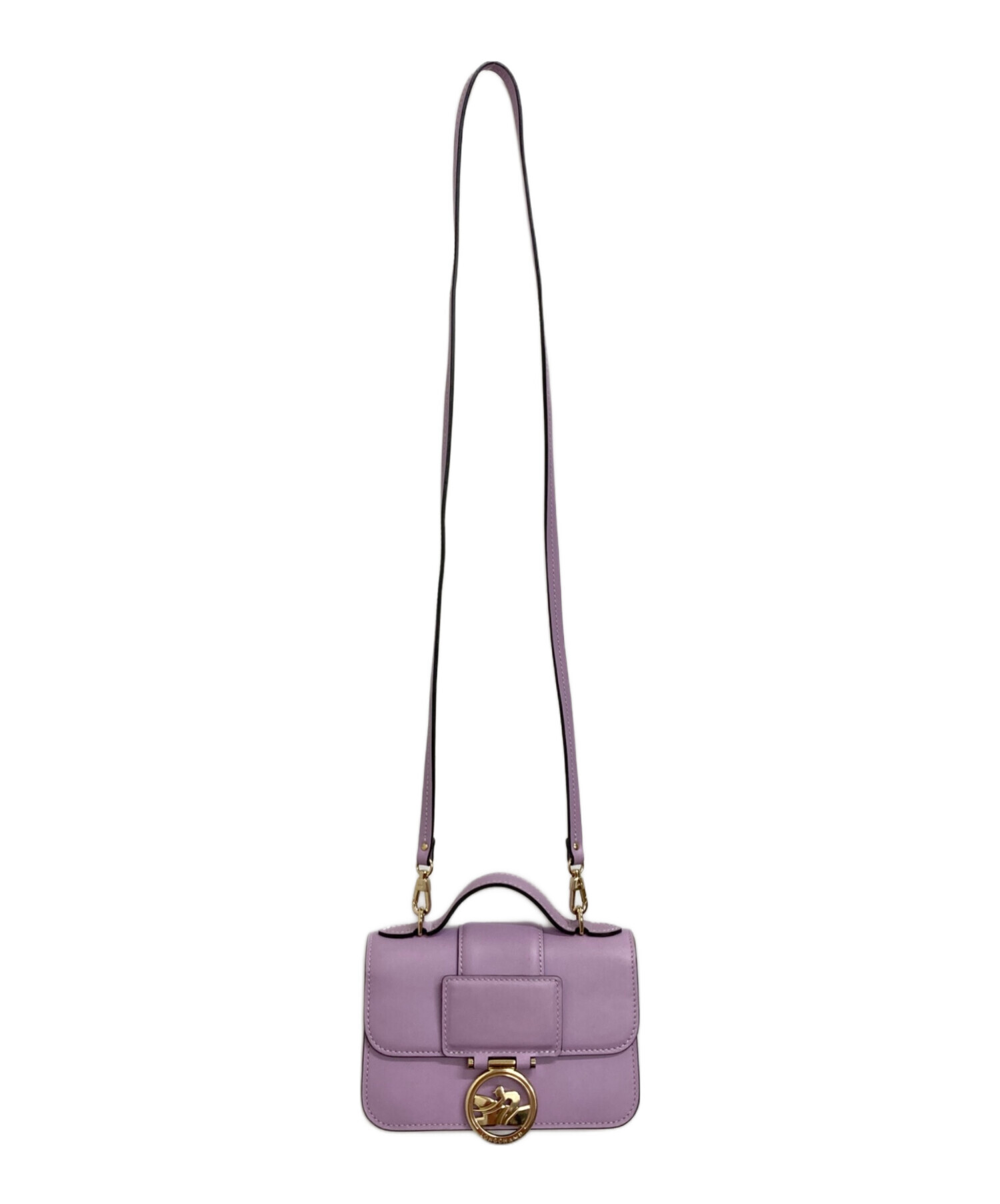 レディース Longchamp パープル ショルダーバッグ