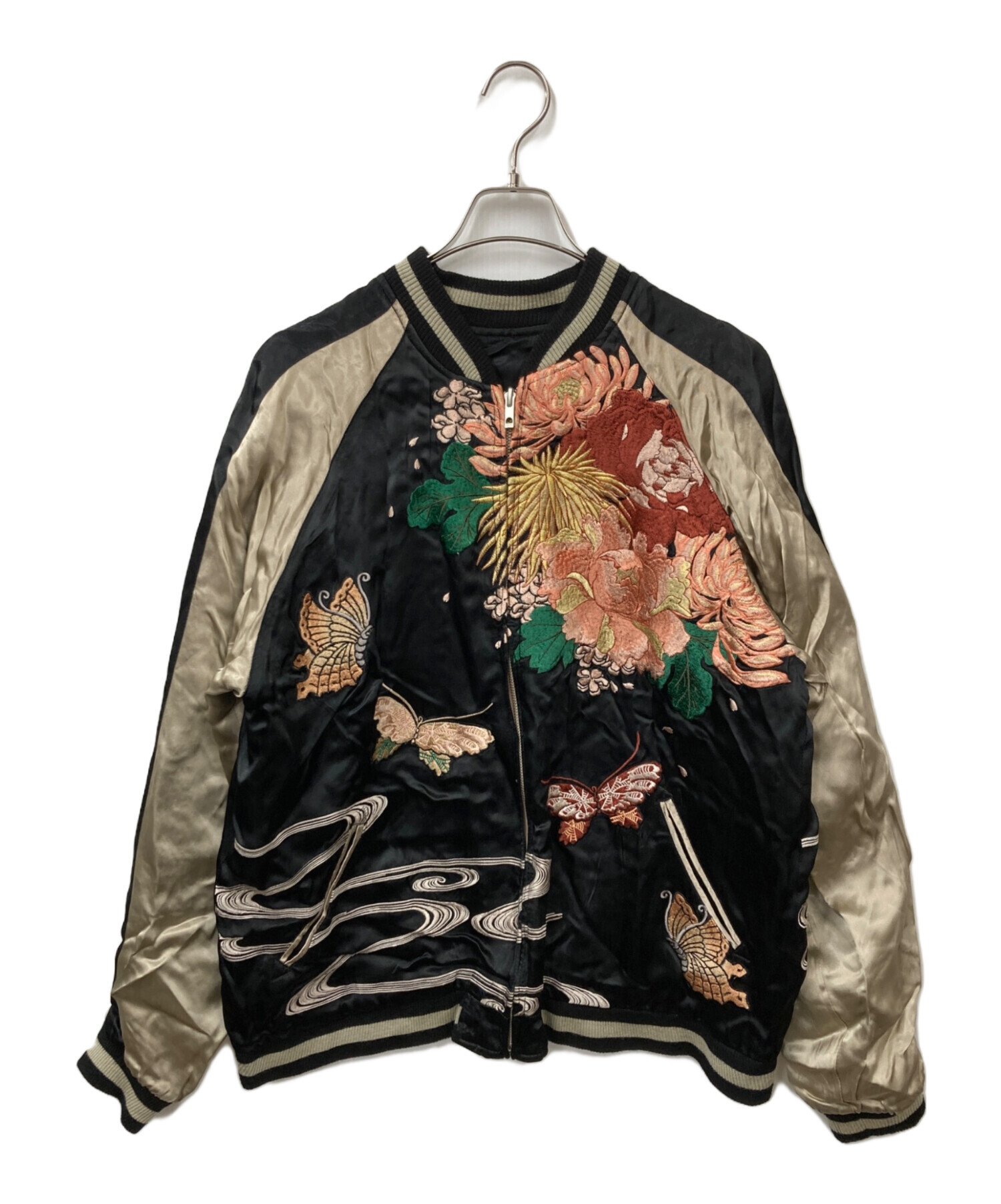 百花繚乱 スカジャン 中古・古着通販】百花繚乱 (ヒャッカリョウラン) スカジャン ブラック