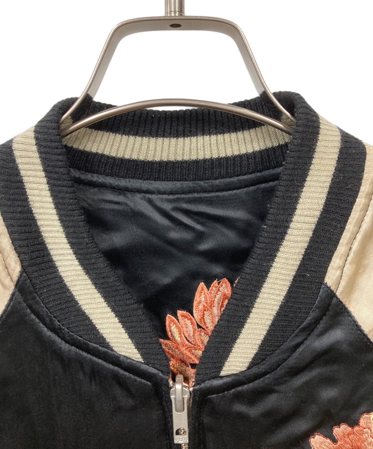 中古・古着通販】百花繚乱 (ヒャッカリョウラン) スカジャン ブラック