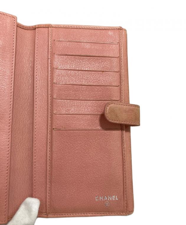 中古・古着通販】CHANEL (シャネル) カメリア長財布 ピンク｜ブランド
