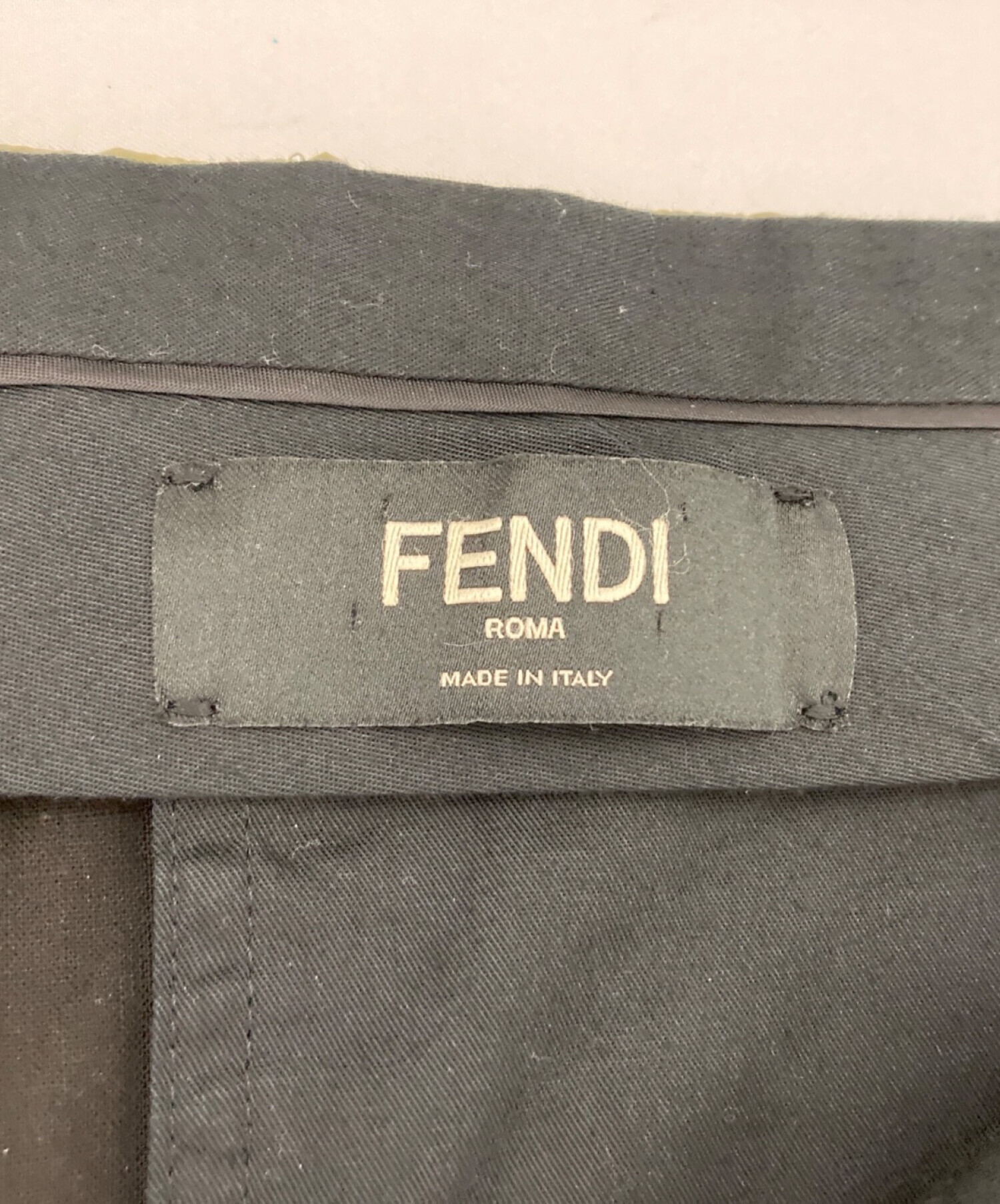 中古・古着通販】FENDI (フェンディ) ナイロンパンツ カーキ サイズ:46