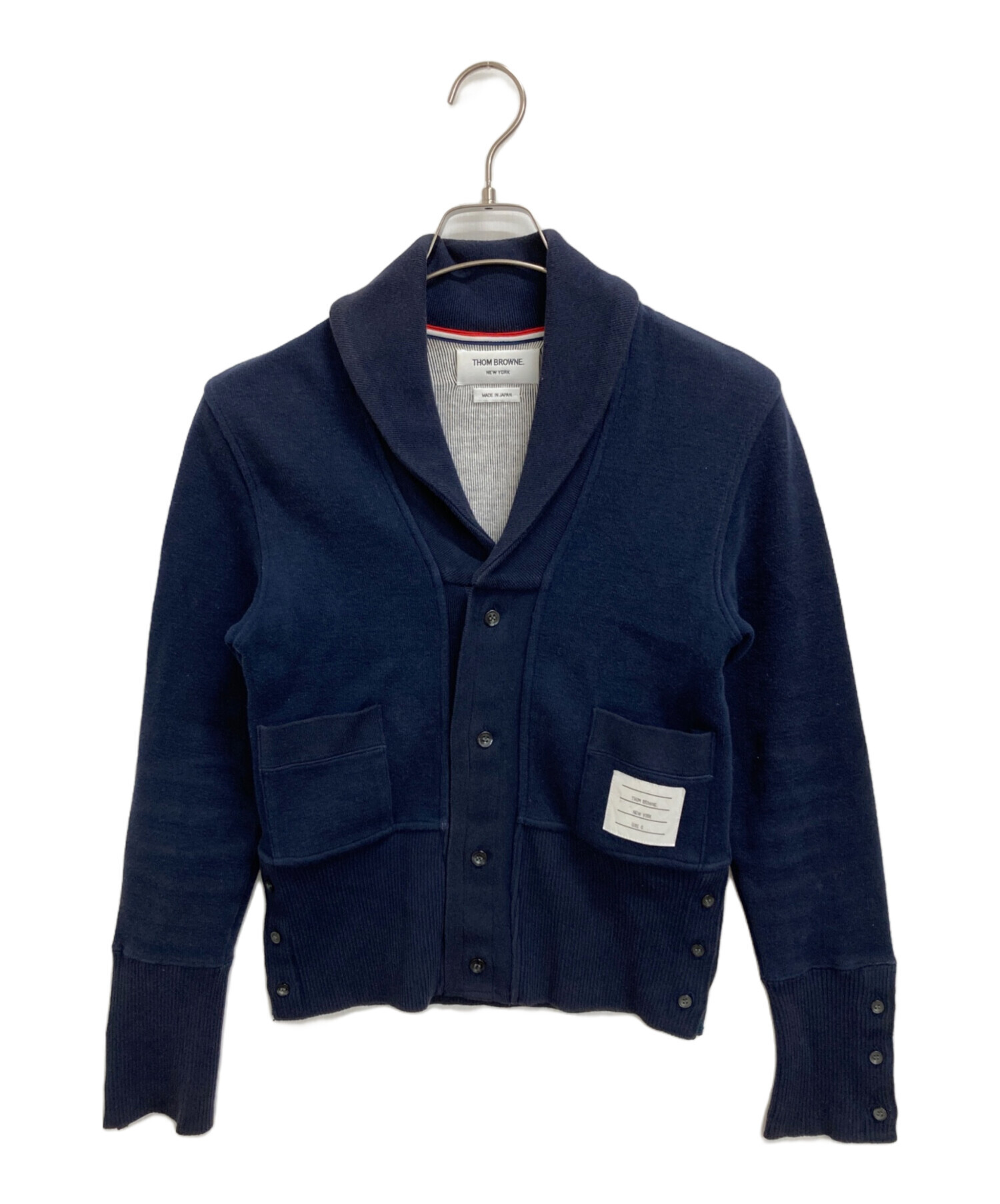 中古・古着通販】Thom Browne (トムブラウン) カーディガン ネイビー 