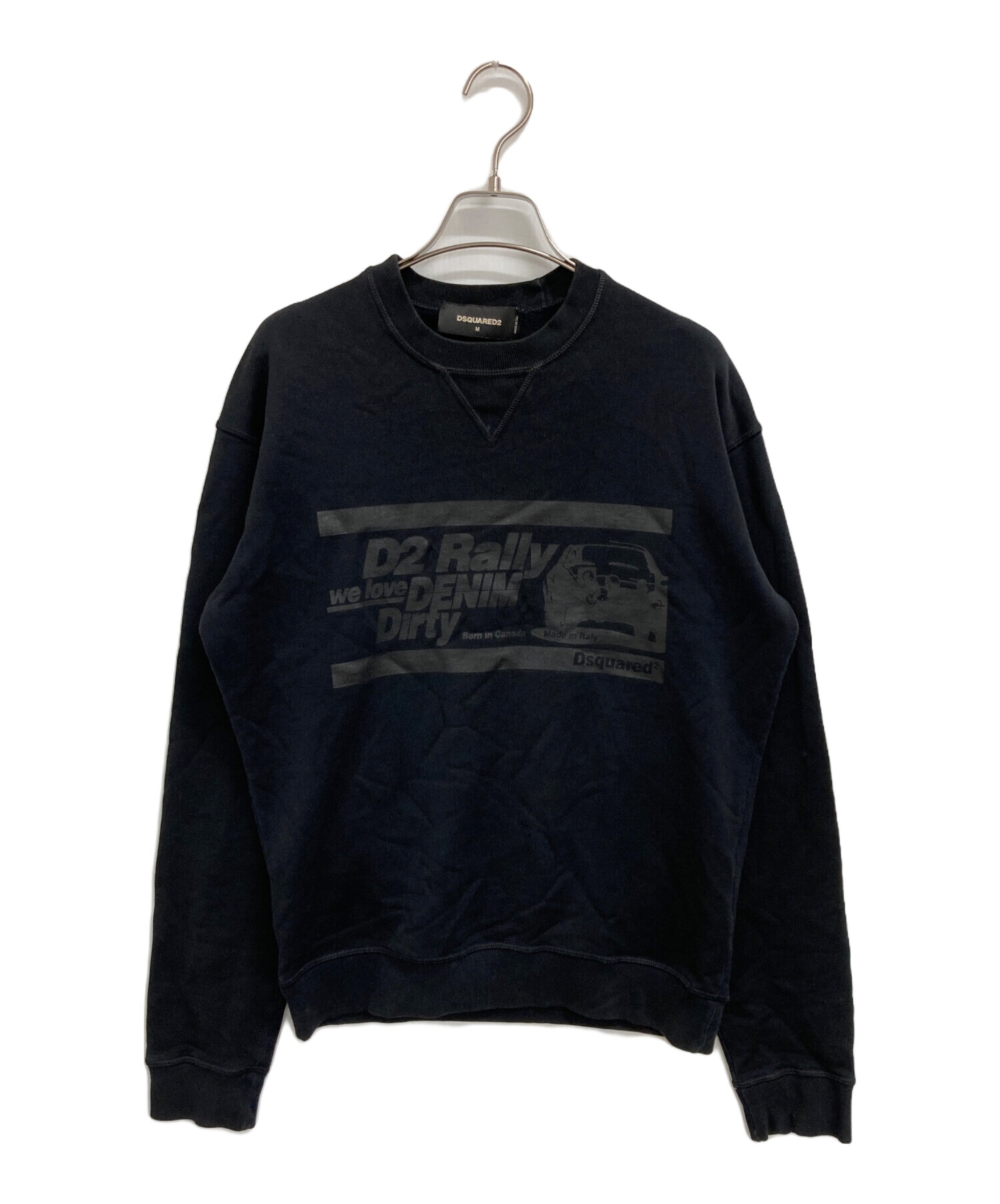 中古・古着通販】DSQUARED2 (ディースクエアード) スウェット ブラック 