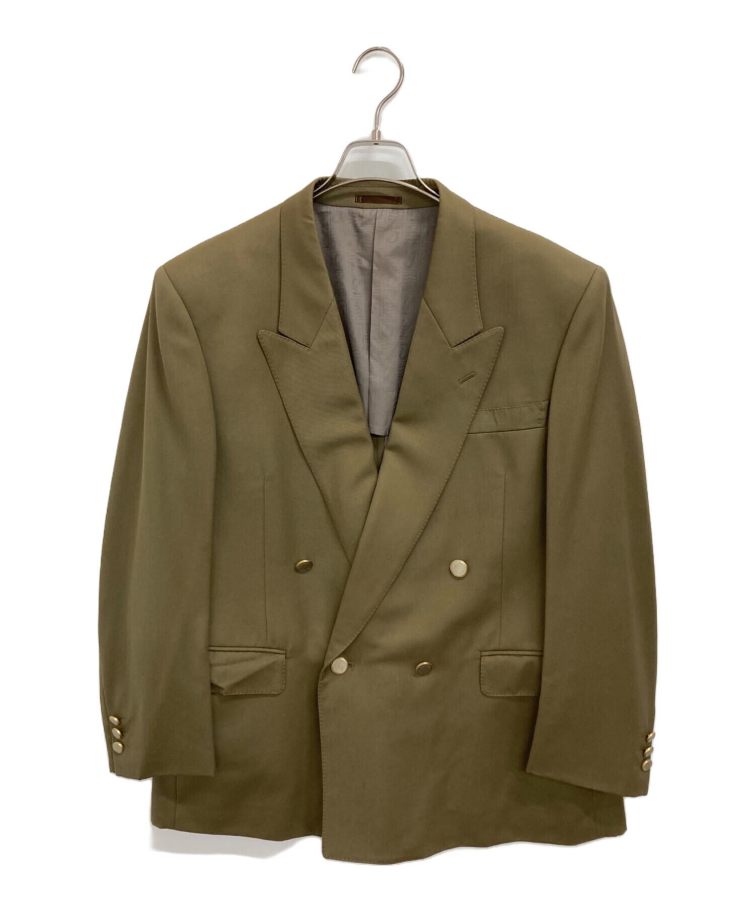 中古・古着通販】LANVIN (ライバン) テーラードジャケット カーキ 