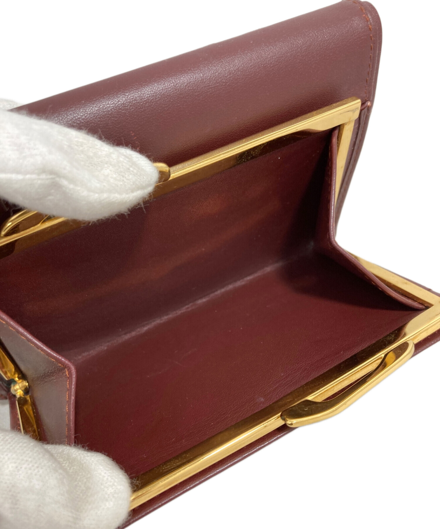 Cartier カルティエ 財布・ケース  茶 【古着】【中古】【送料無料】 中古・古着通販】Cartier (カルティエ) カードケース レッド｜ブランド