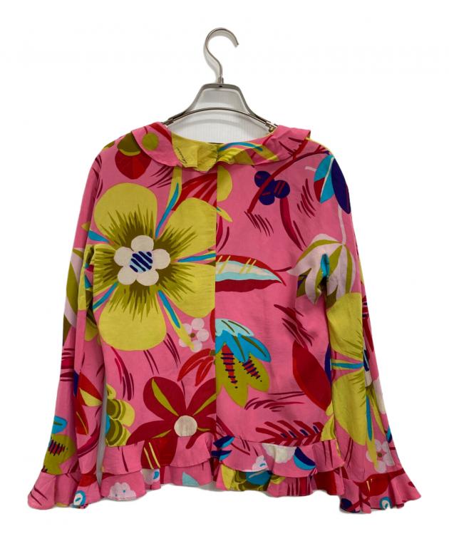 中古・古着通販】GUCCI (グッチ) シルクブラウス ピンク サイズ:38  